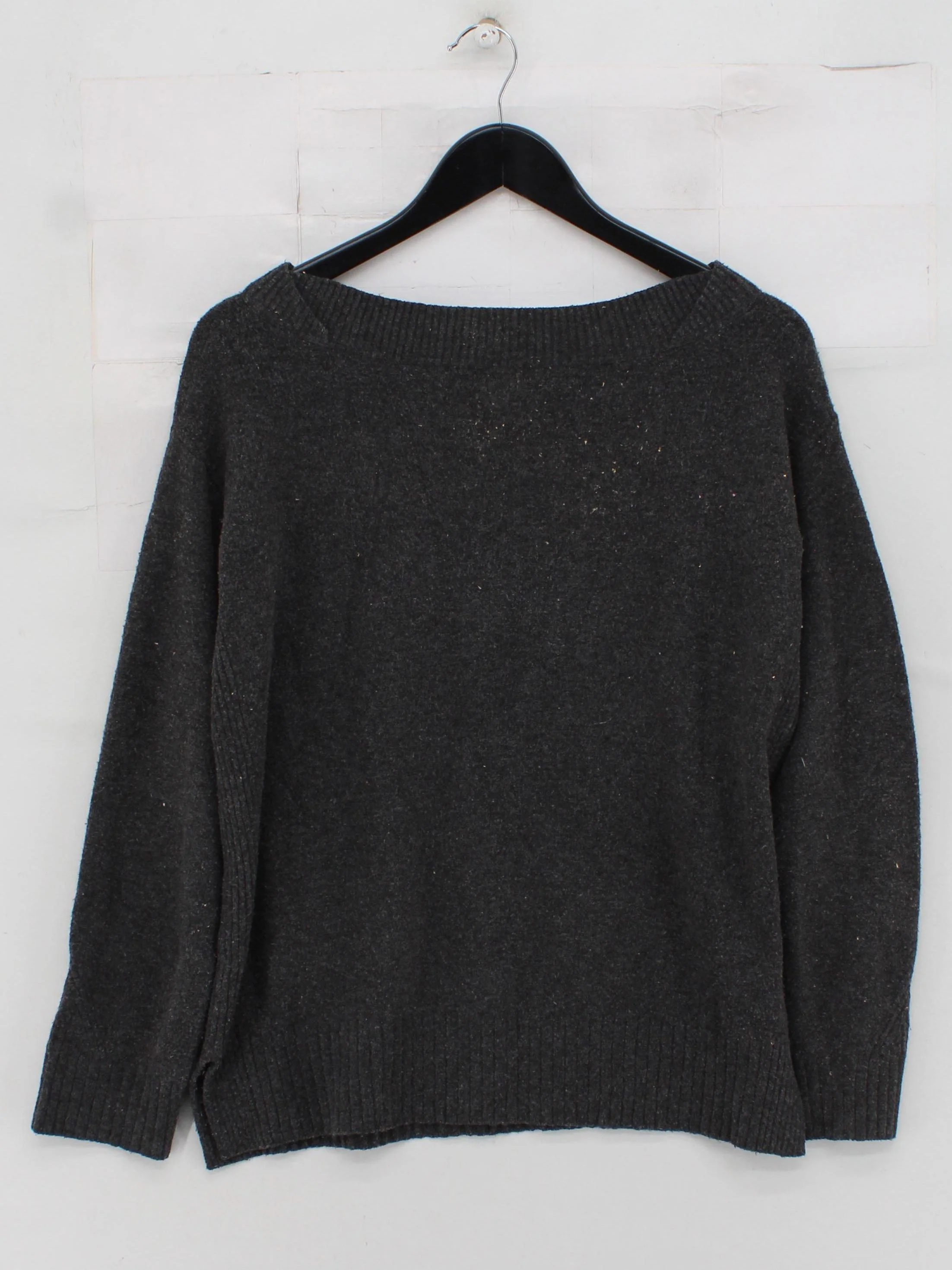 John Lewis Women's Jumper UK 10 Grey Acrylic - Image 2