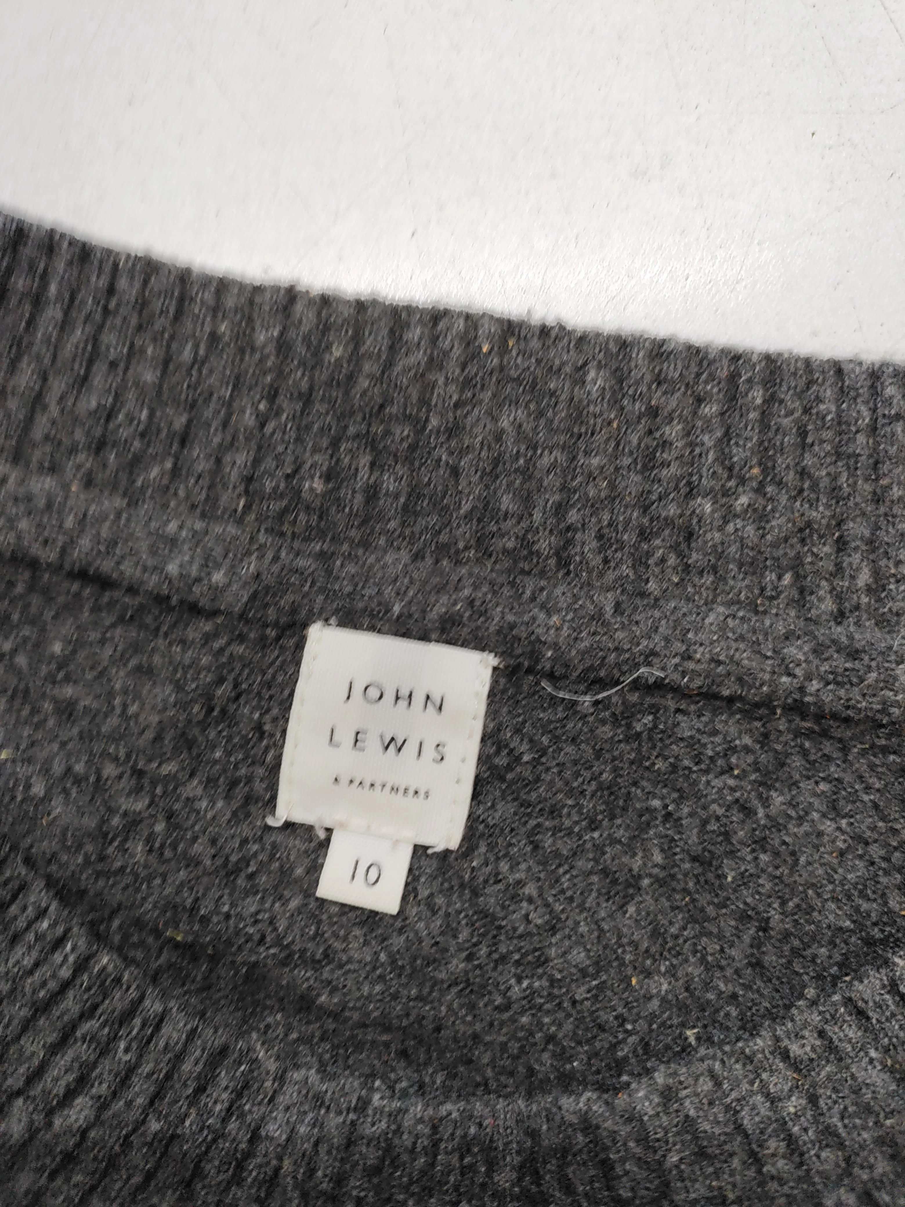 John Lewis Women's Jumper UK 10 Grey Acrylic - Image 5
