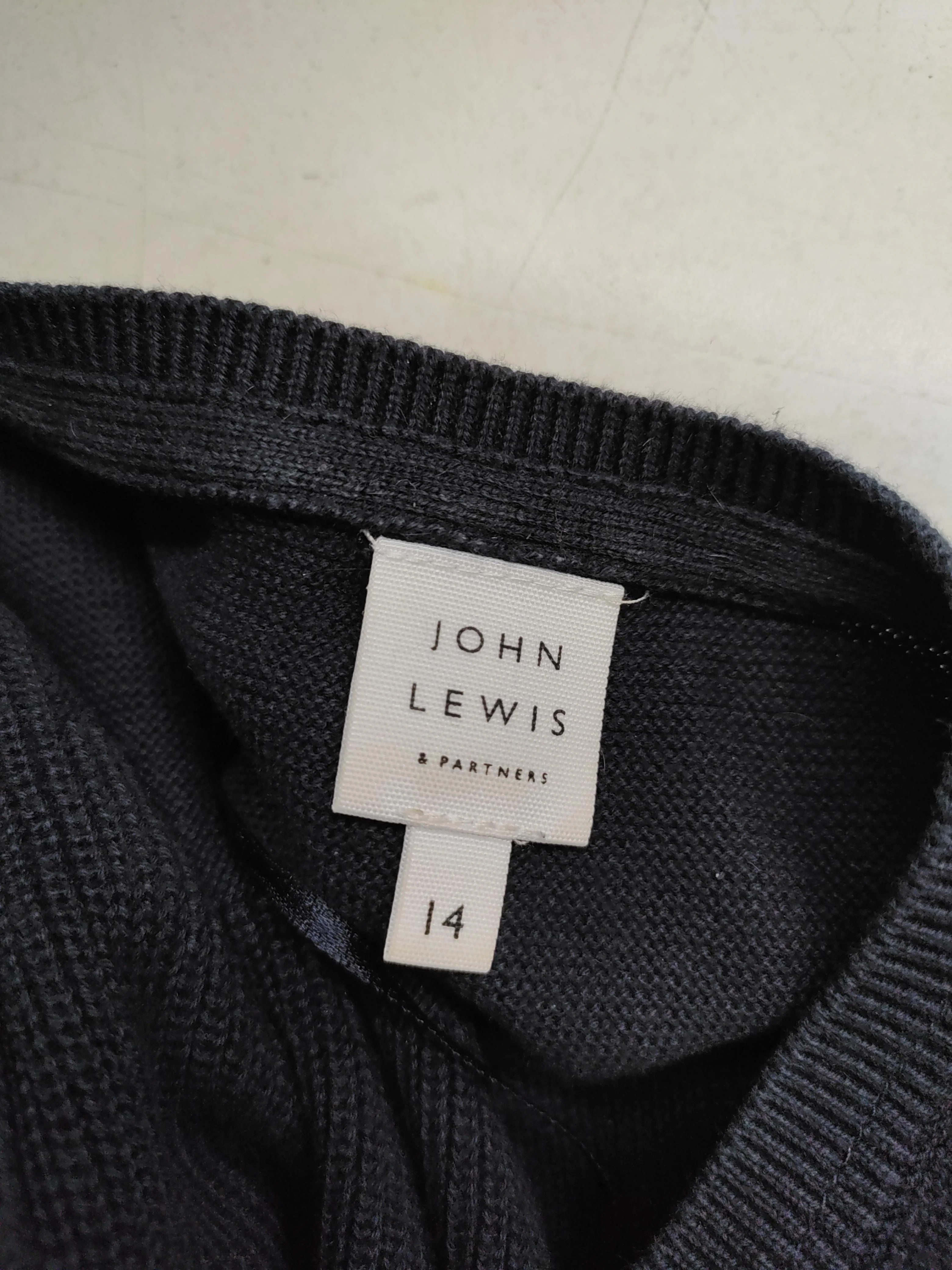 John Lewis Women's Jumper UK 14 Blue 100% Cotton Round Neck Pullover - Image 5