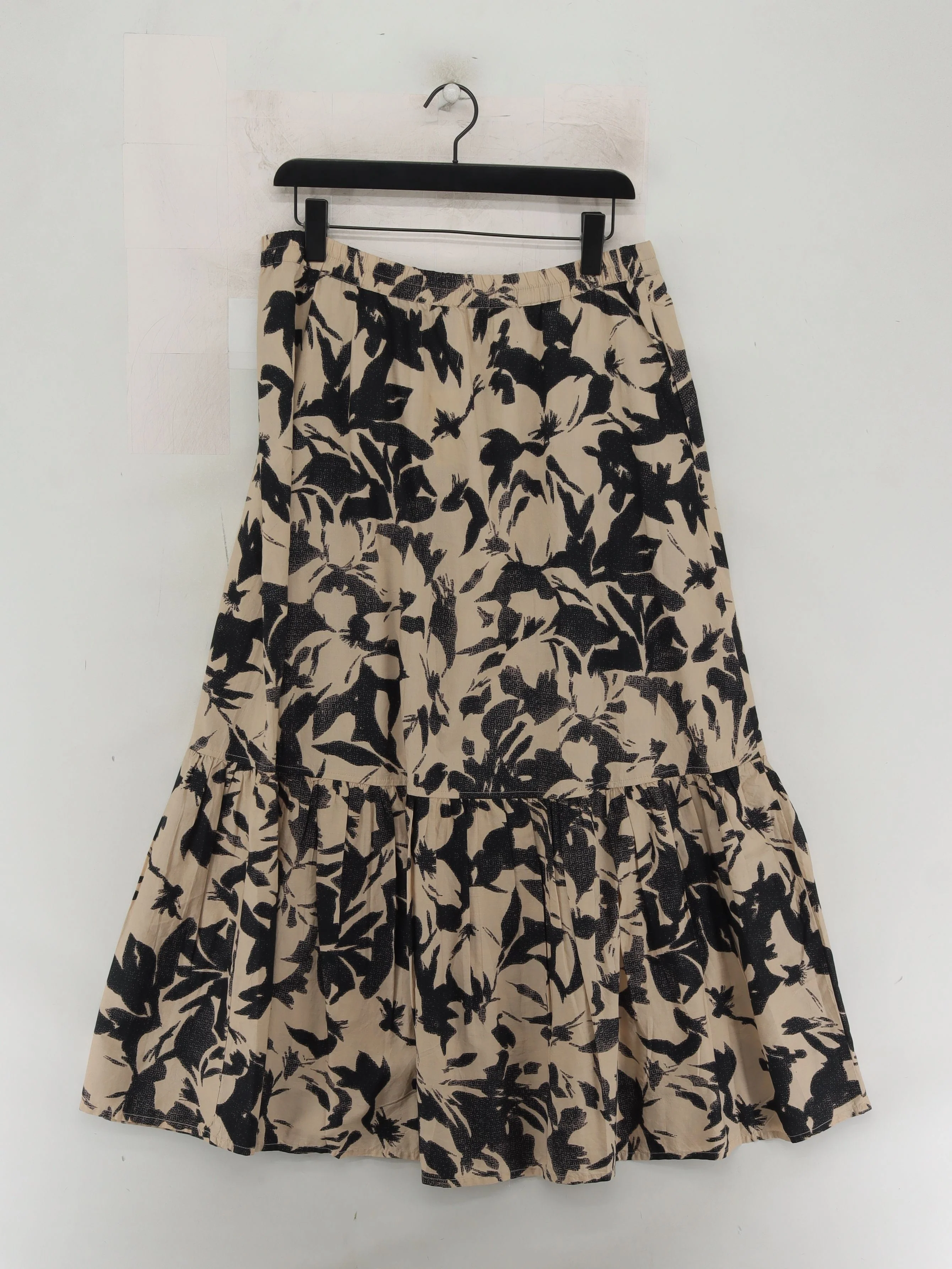 John Lewis Women's Midi Skirt M Cream Floral 100% Other Midi A-Line - Image 2
