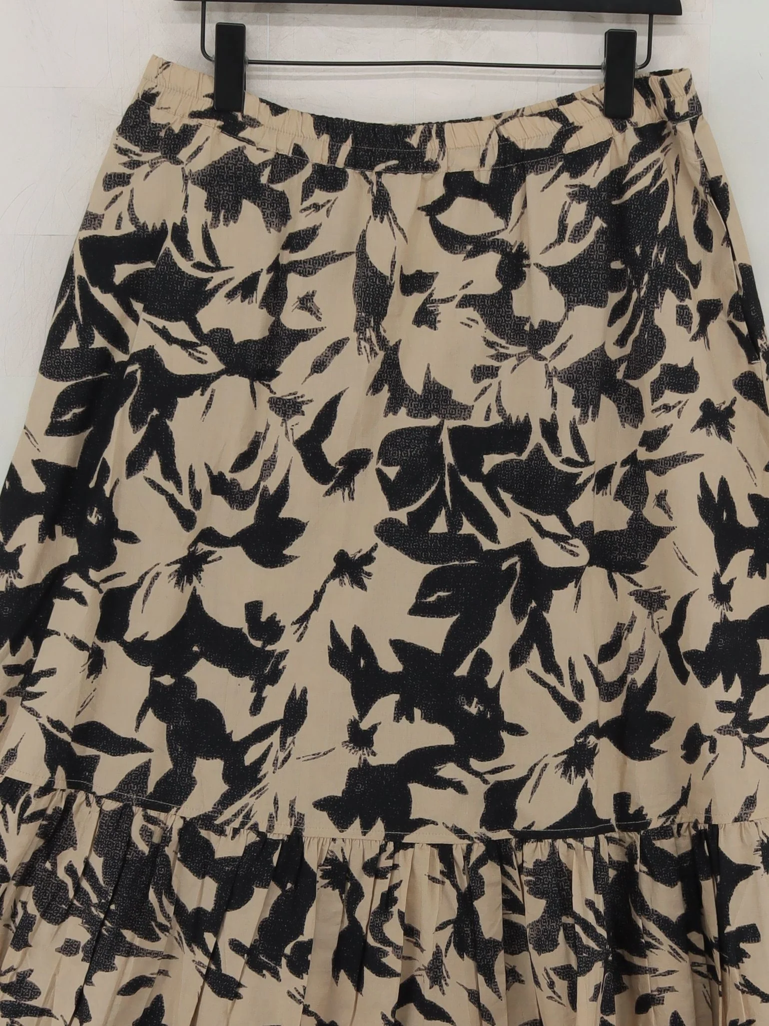 John Lewis Women's Midi Skirt M Cream Floral 100% Other Midi A-Line - Image 3