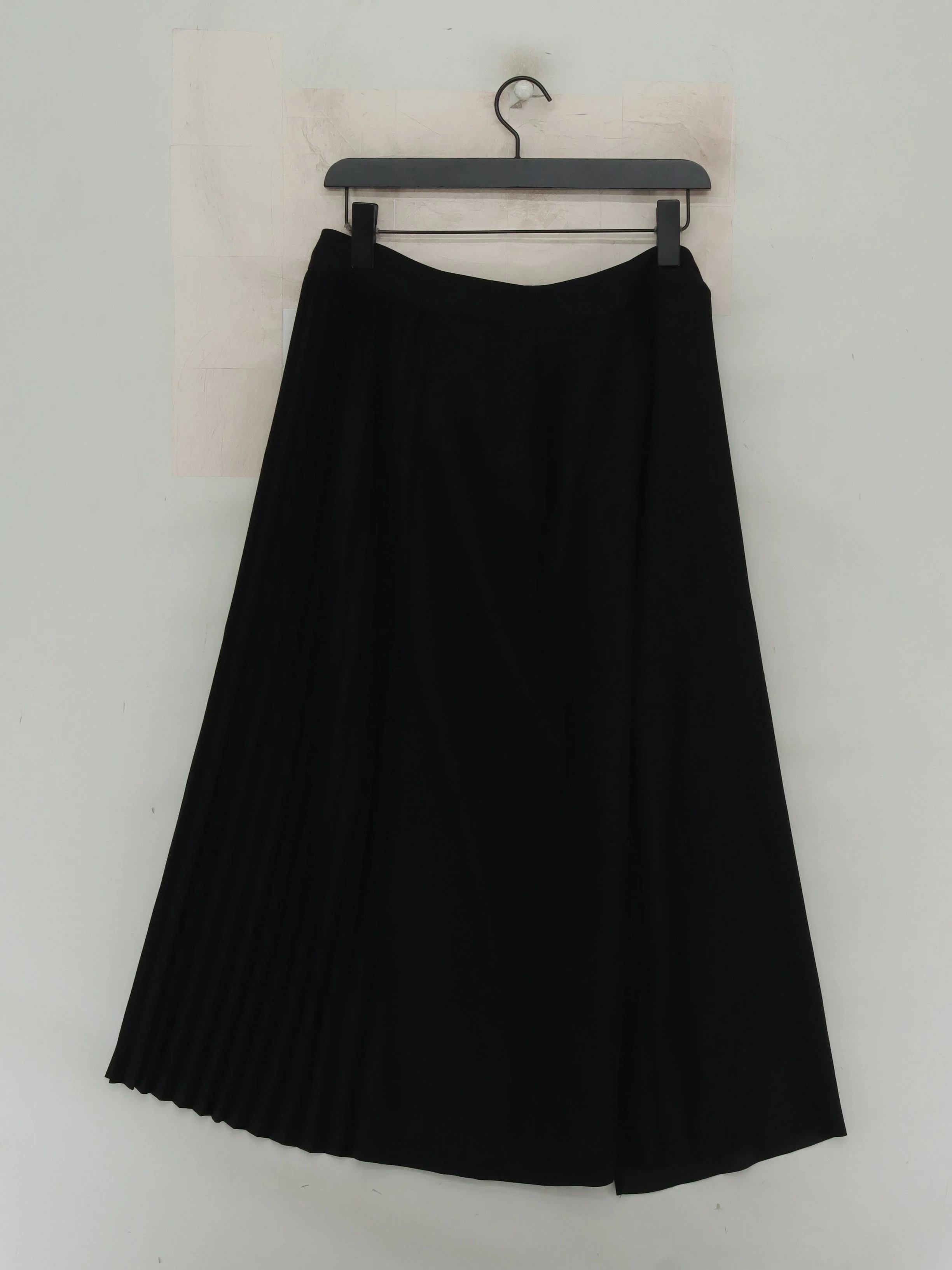 John Lewis Women's Midi Skirt UK 10 Black 100% Polyester Midi Wrap - Image 2
