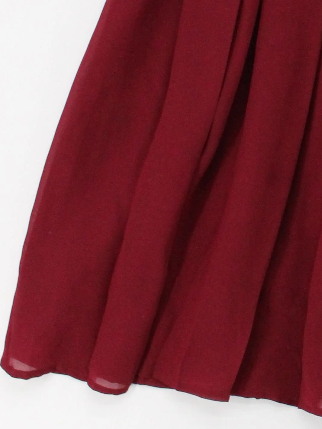 John Lewis Women's Midi Skirt UK 2 Red 100% Polyester Midi Pleated - Image 4