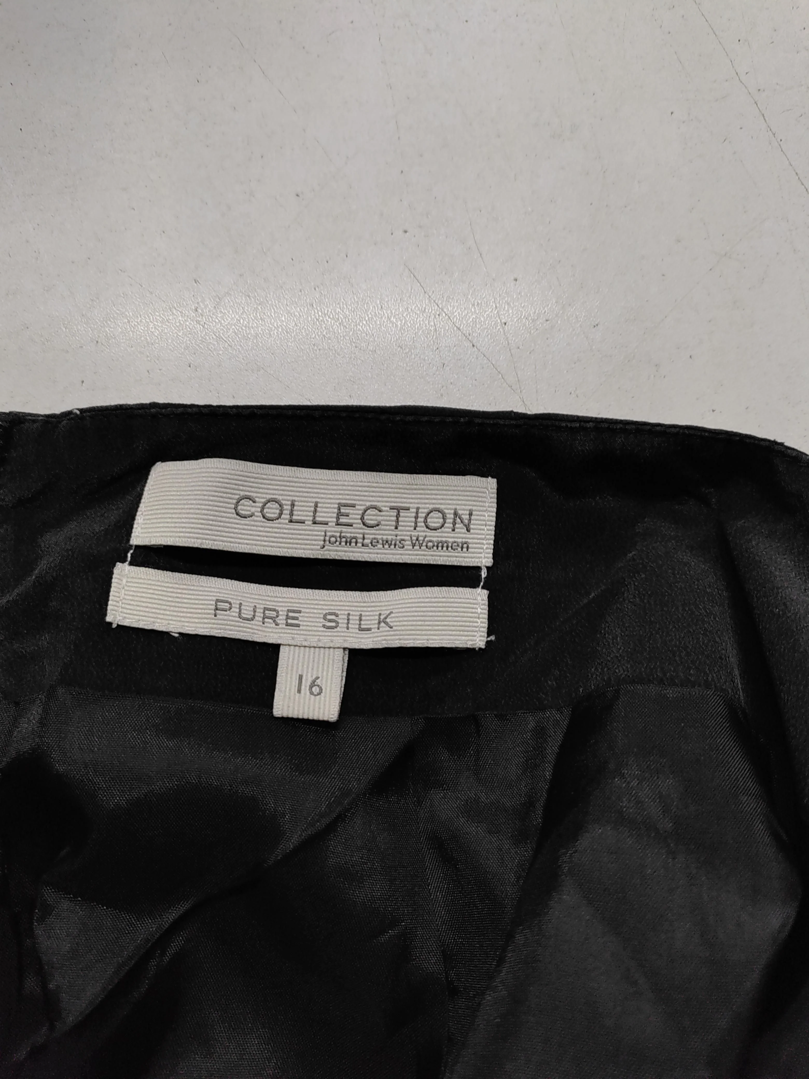 John Lewis Women's Mini Skirt L Black 100% Silk Short Mini - Image 5
