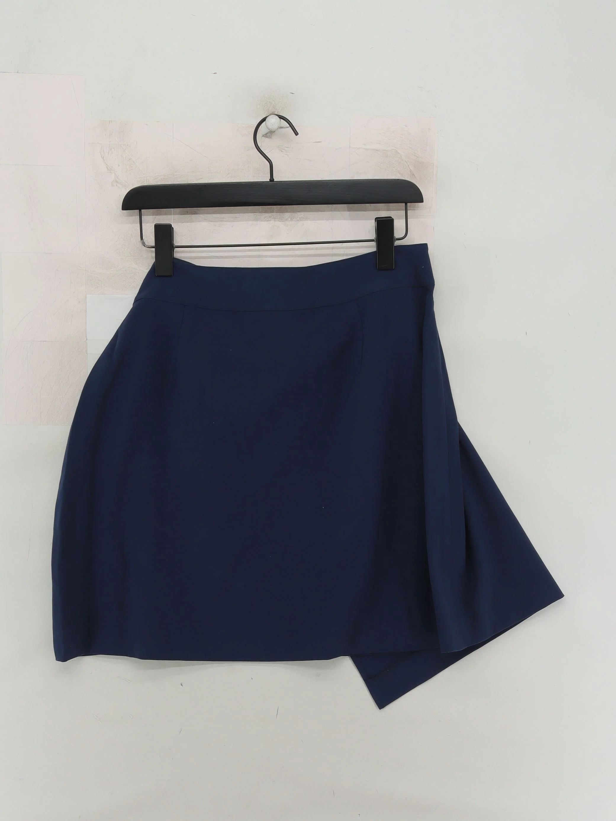 John Lewis Women's Mini Skirt UK 14 Blue Polyester with Viscose, Elastane Mini - Image 2