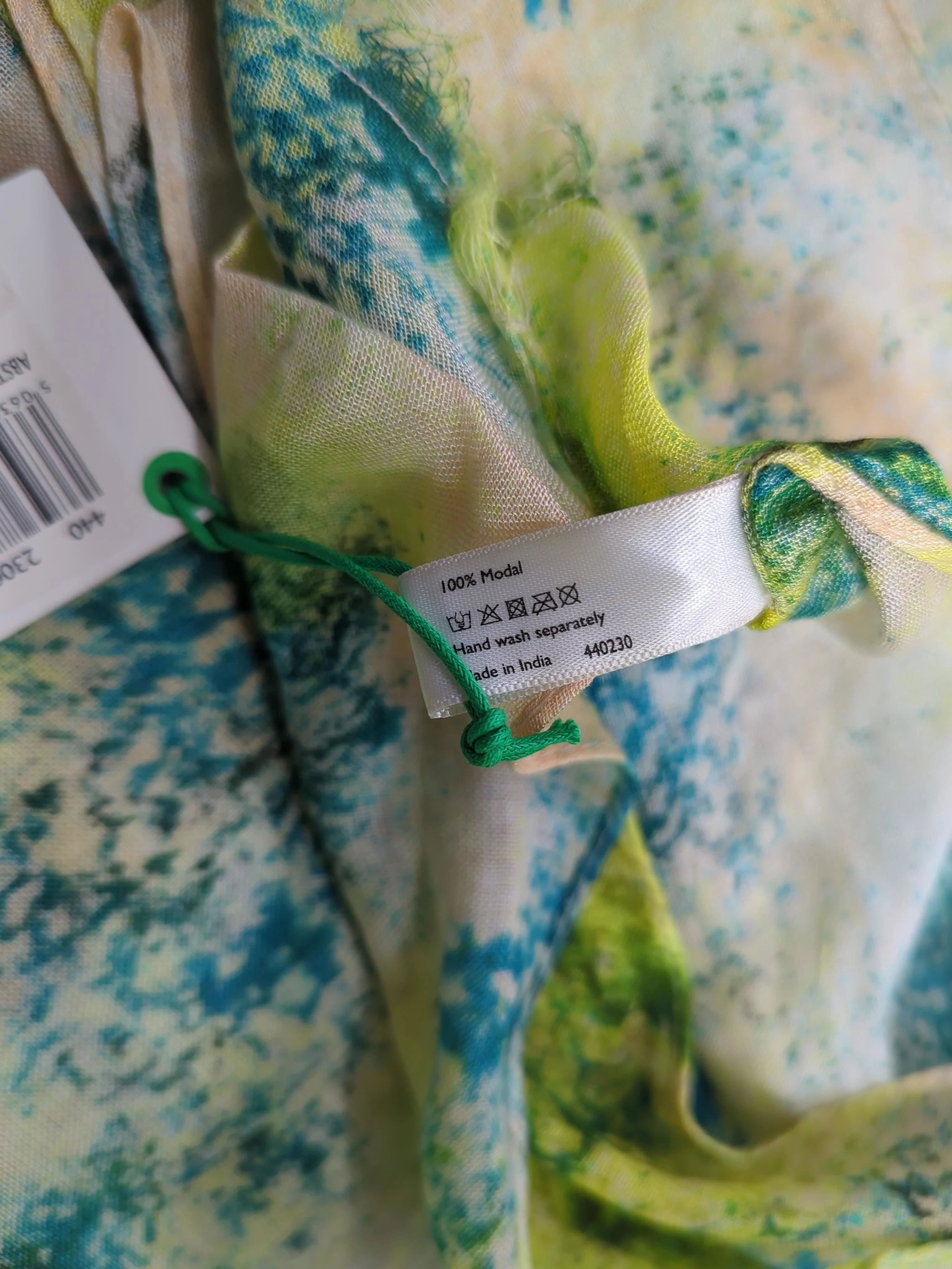 John Lewis Women's Scarf Multi 100% Lyocell Modal Rectangle Scarf - Image 7