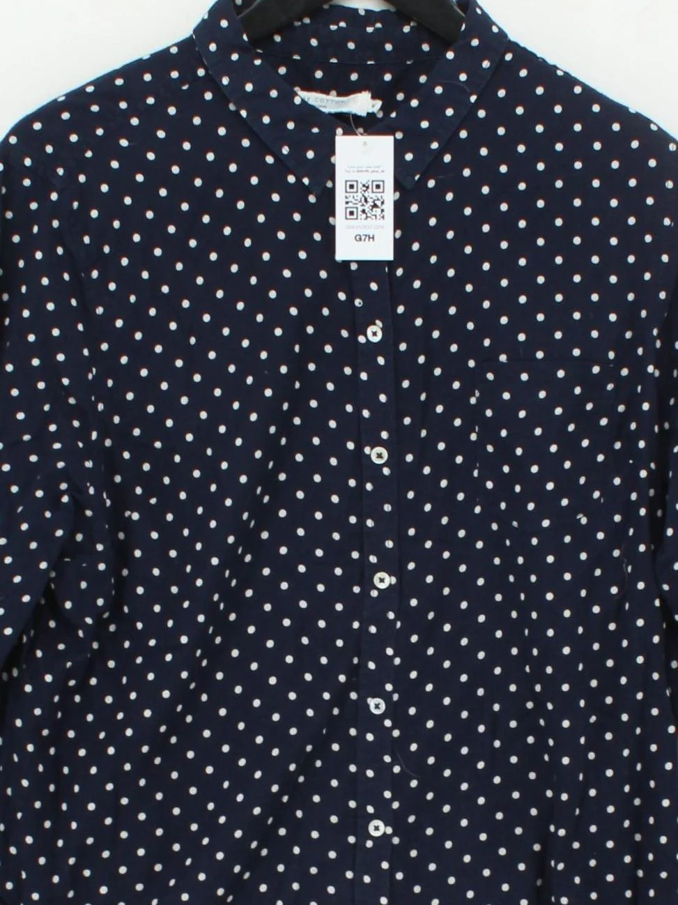 John Lewis Women's Shirt UK 16 Blue 100% Cotton Basic - Image 3