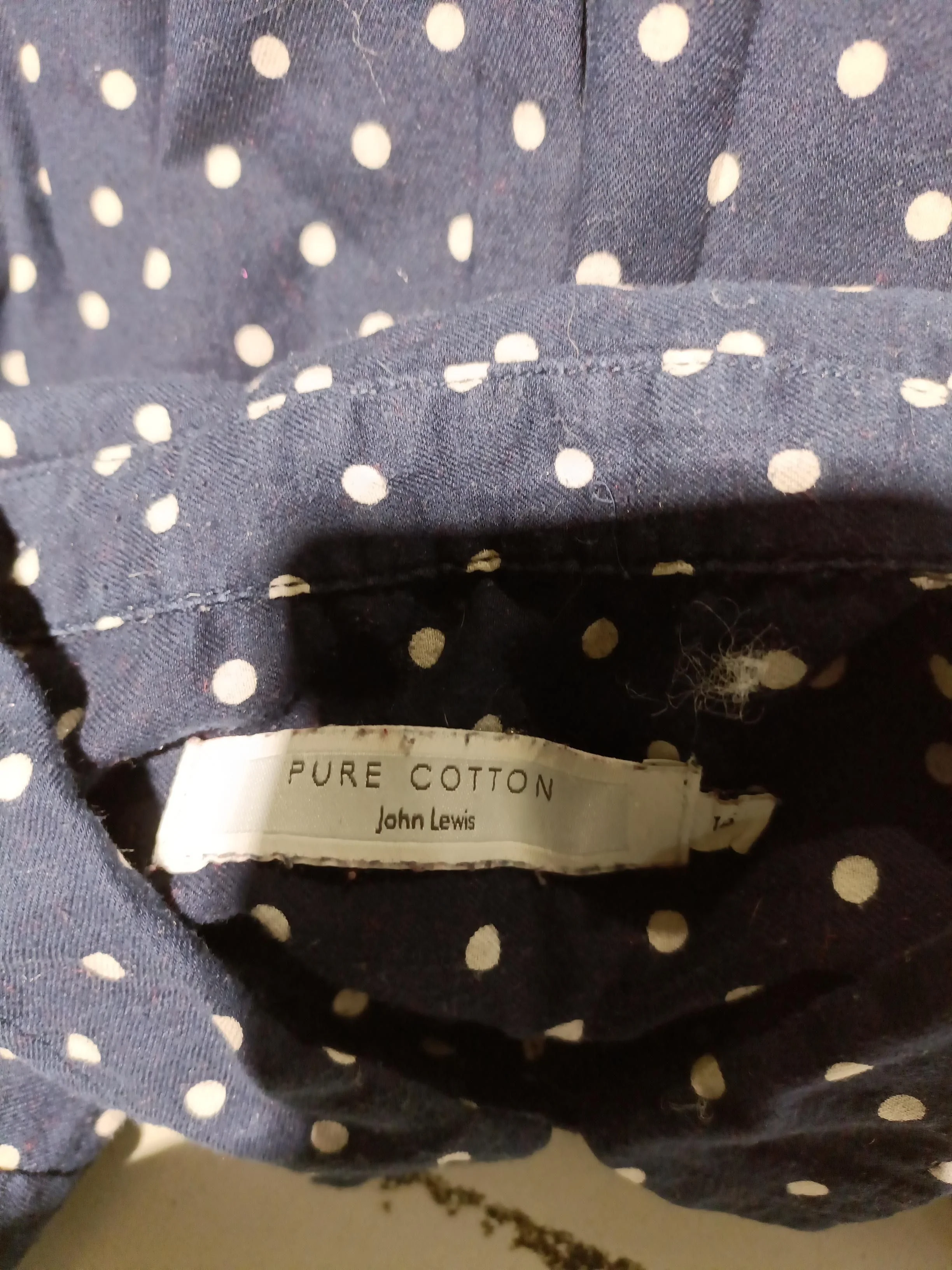 John Lewis Women's Shirt UK 16 Blue 100% Cotton Basic - Image 5