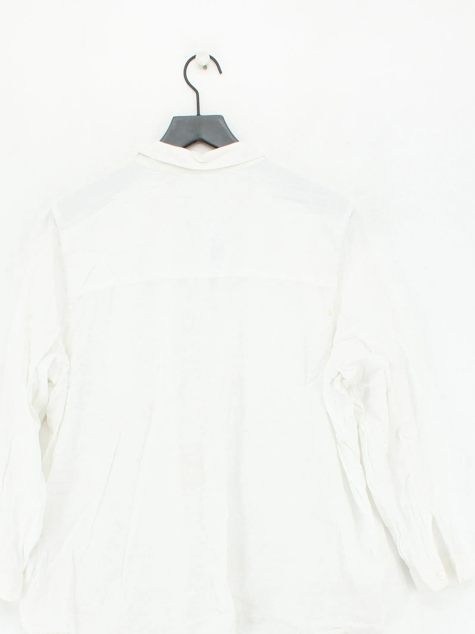 John Lewis Women's Shirt XXL White 100% Cotton Long Sleeve Collared Basic - Image 2