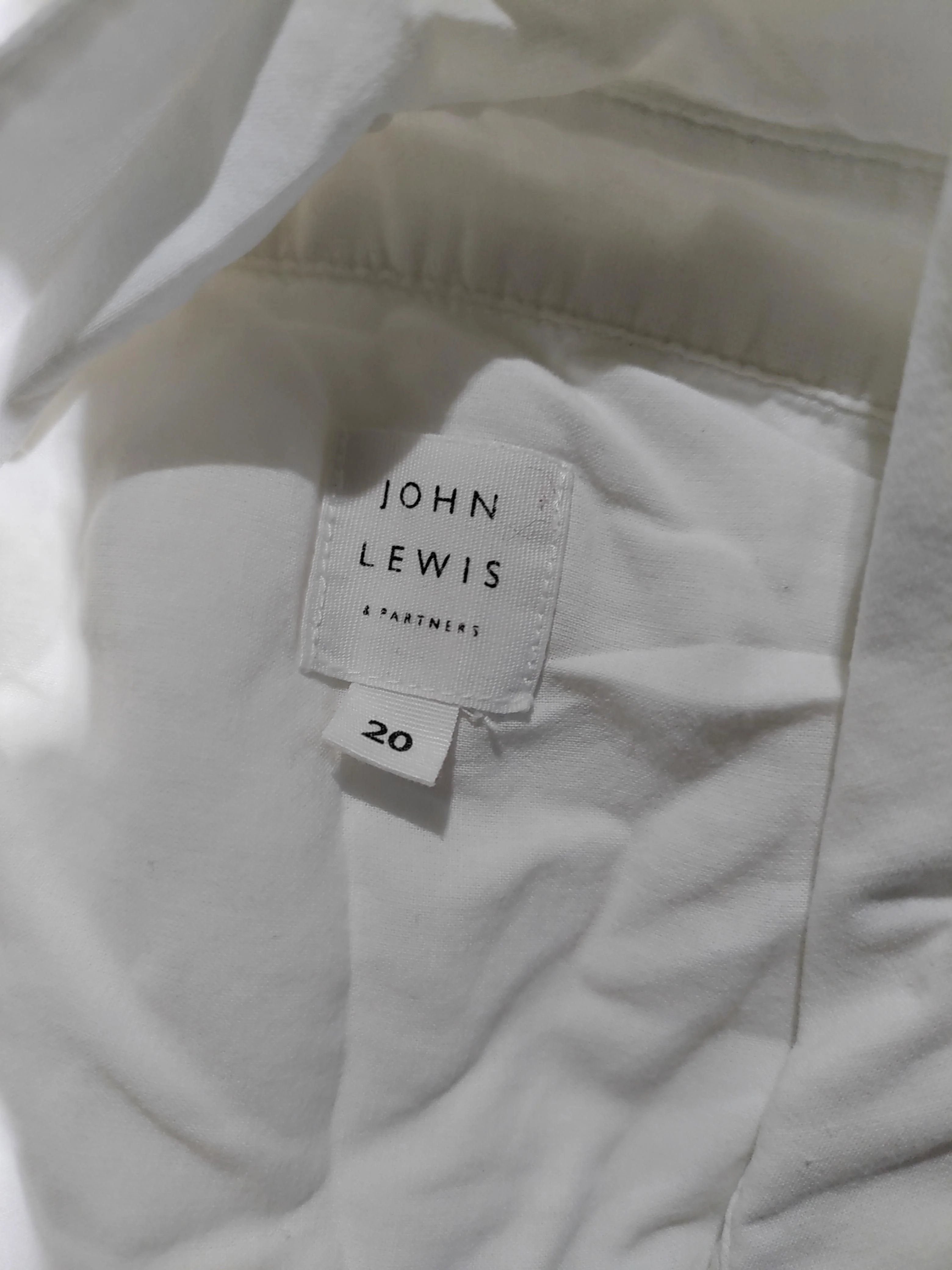 John Lewis Women's Shirt XXL White 100% Cotton Long Sleeve Collared Basic - Image 8