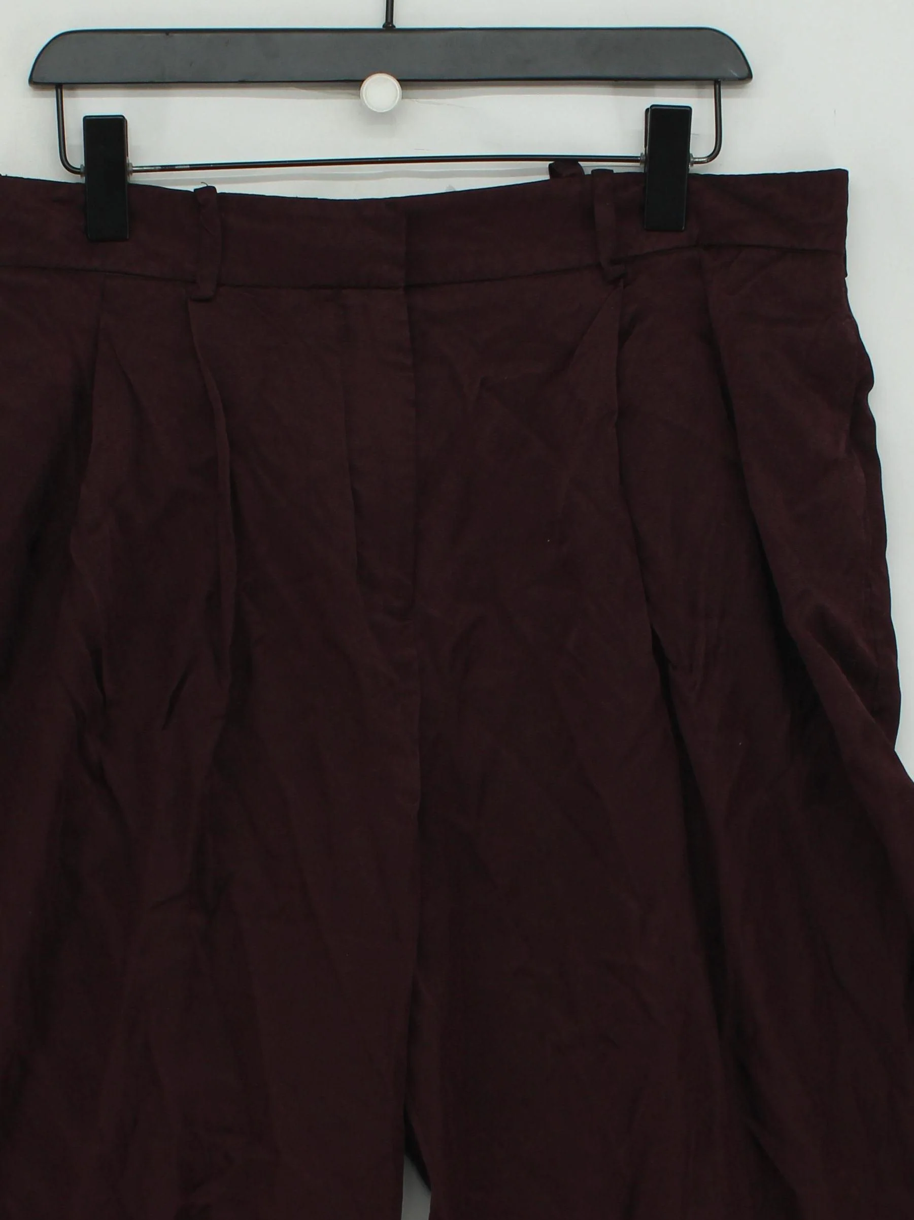 John Lewis Women's Suit Trousers UK 16 Brown Viscose - Image 3