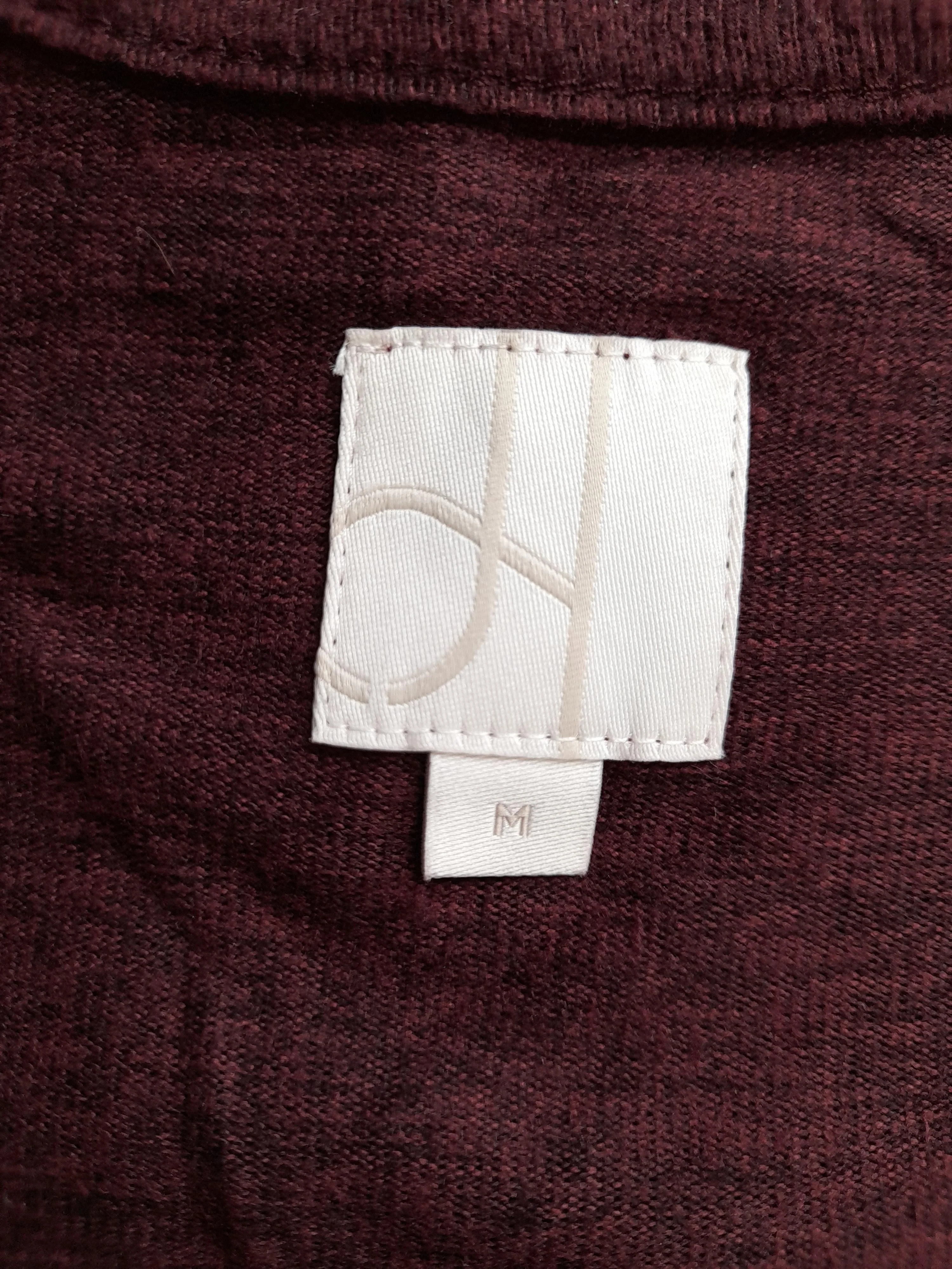 John Lewis Women's T-Shirt M Red Polyester with Elastane Basic - Image 5