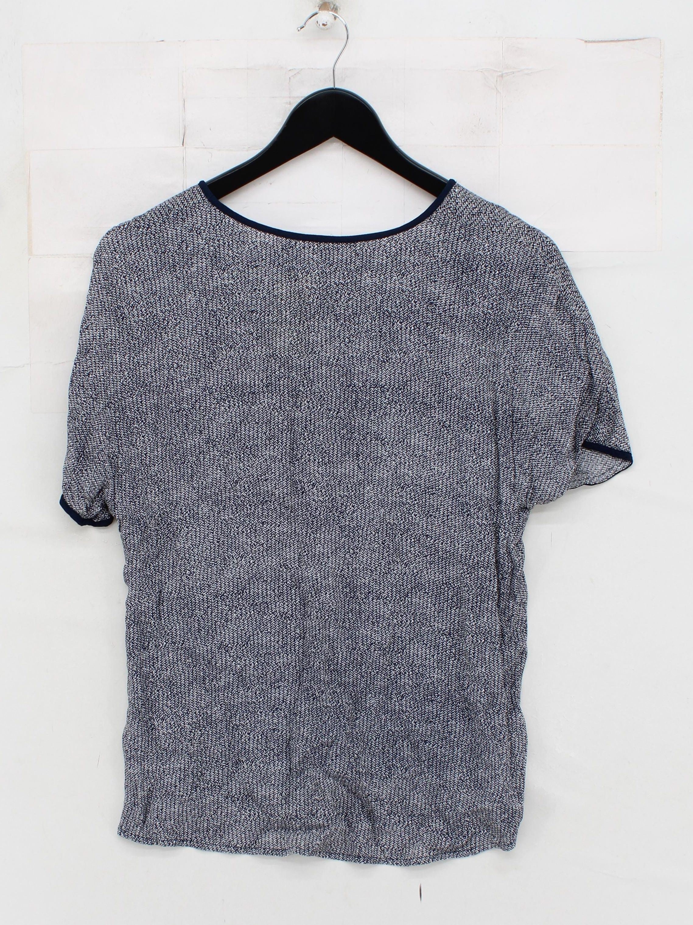 John Lewis Women's T-Shirt UK 12 Blue 100% Viscose Basic - Image 2
