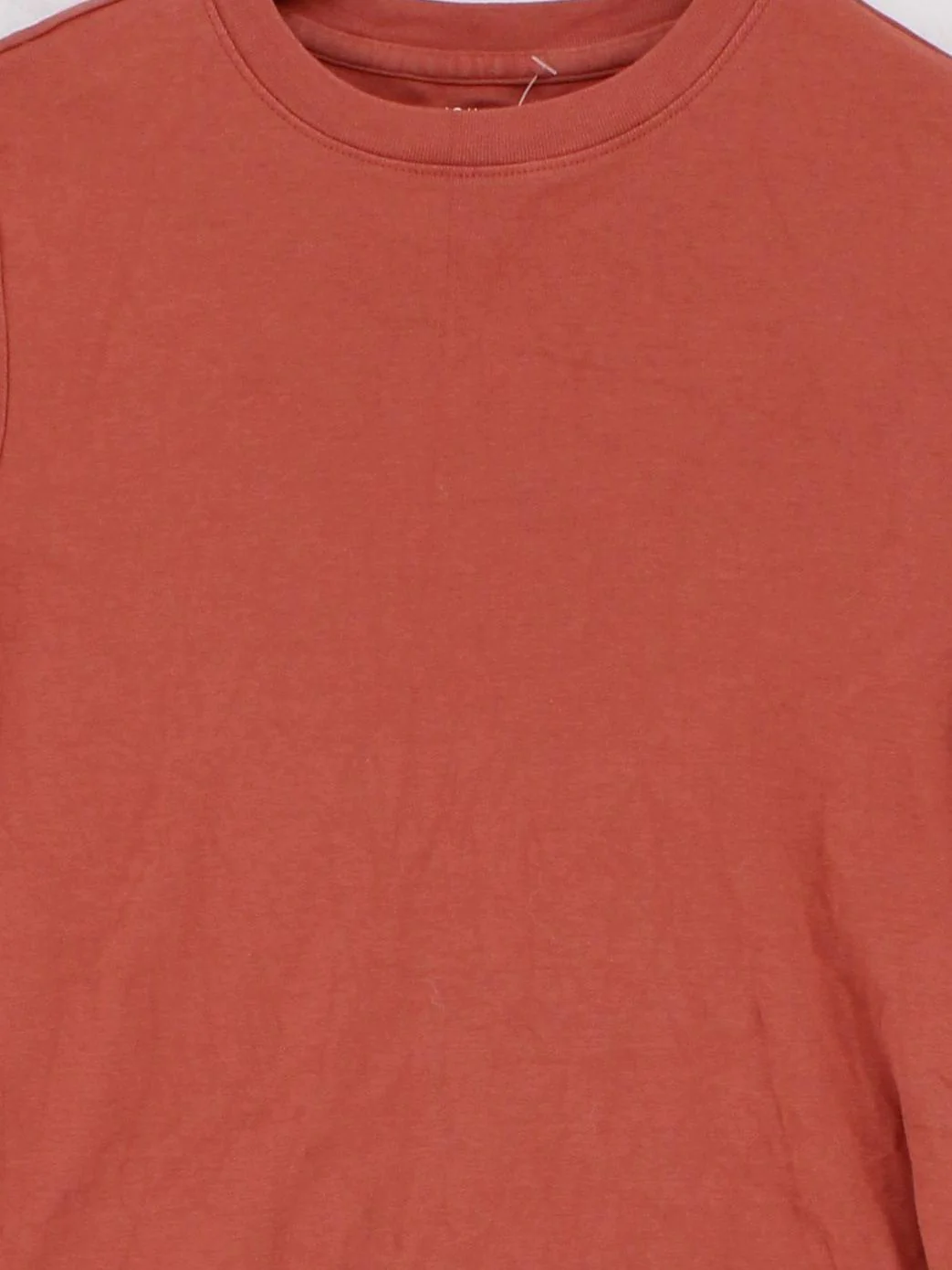 John Lewis Women's T-Shirt UK 8 Tan 100% Cotton Short Sleeve Crew Neck Basic - Image 3