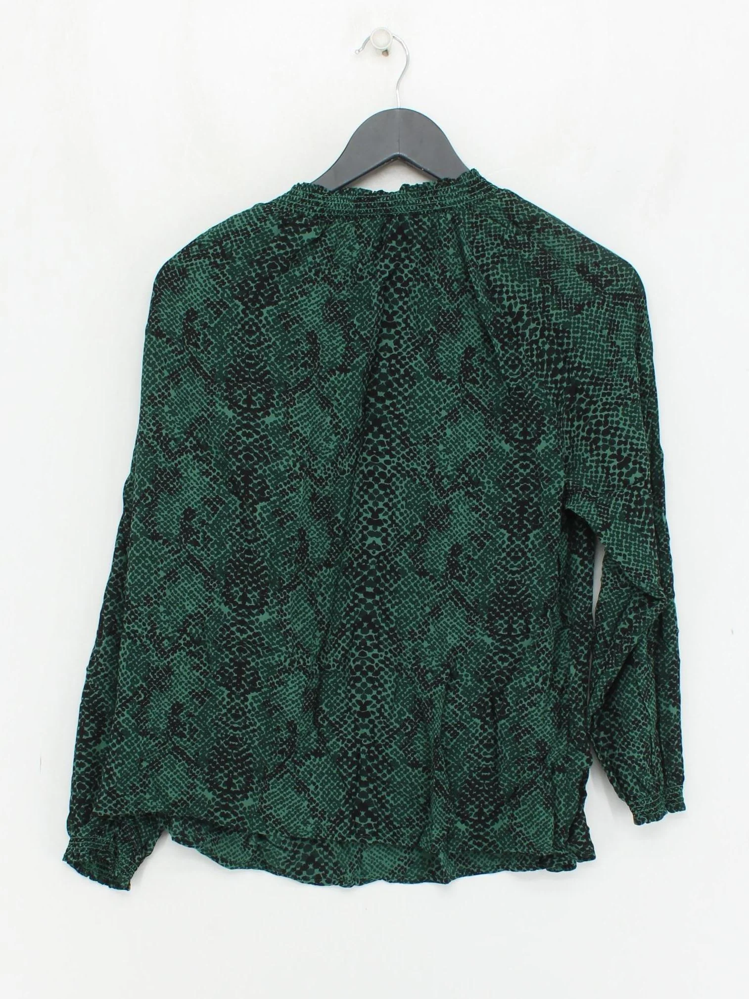 John Lewis Women's Top S Green 100% Viscose Basic - Image 2