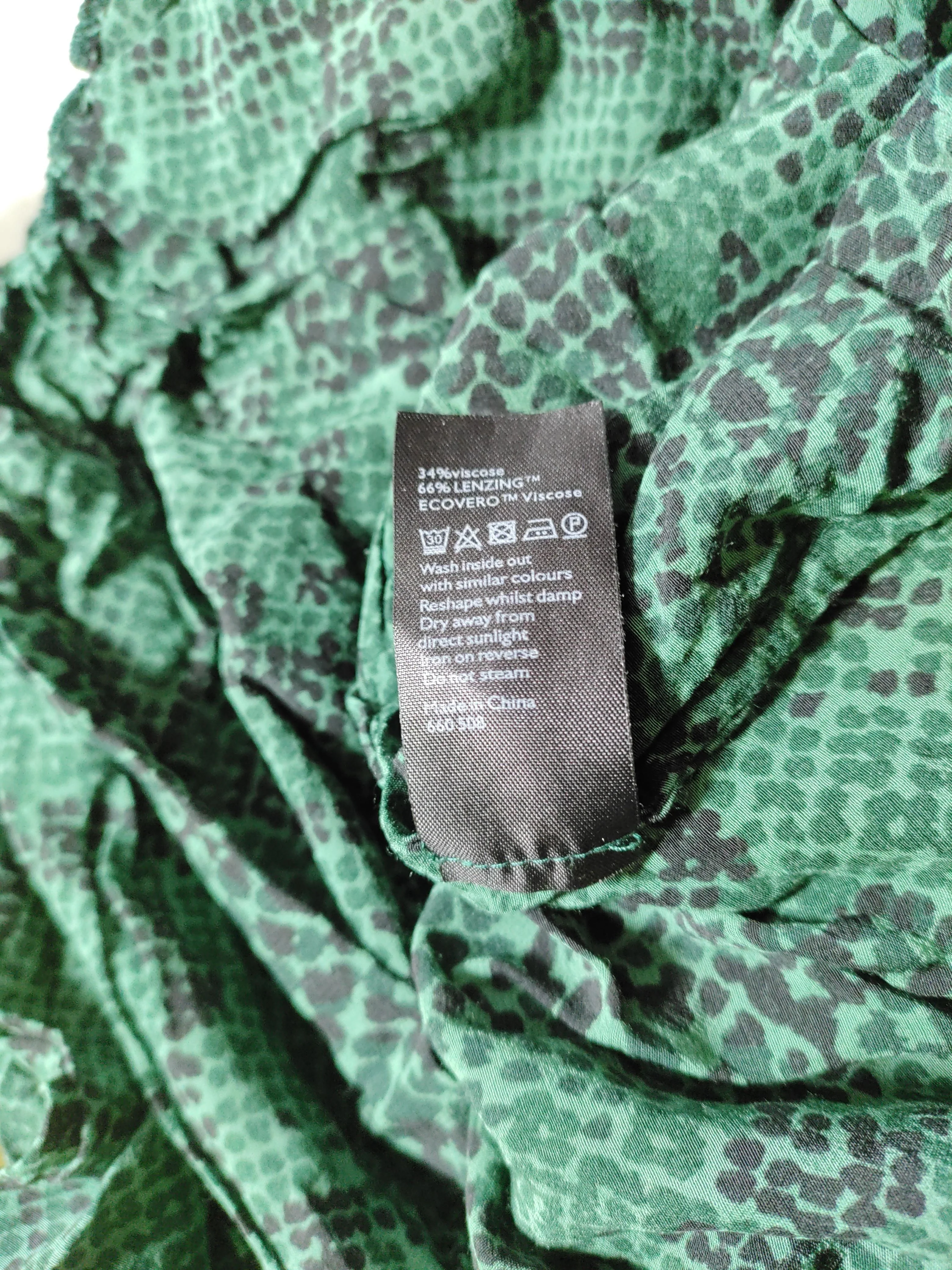 John Lewis Women's Top S Green 100% Viscose Basic - Image 6