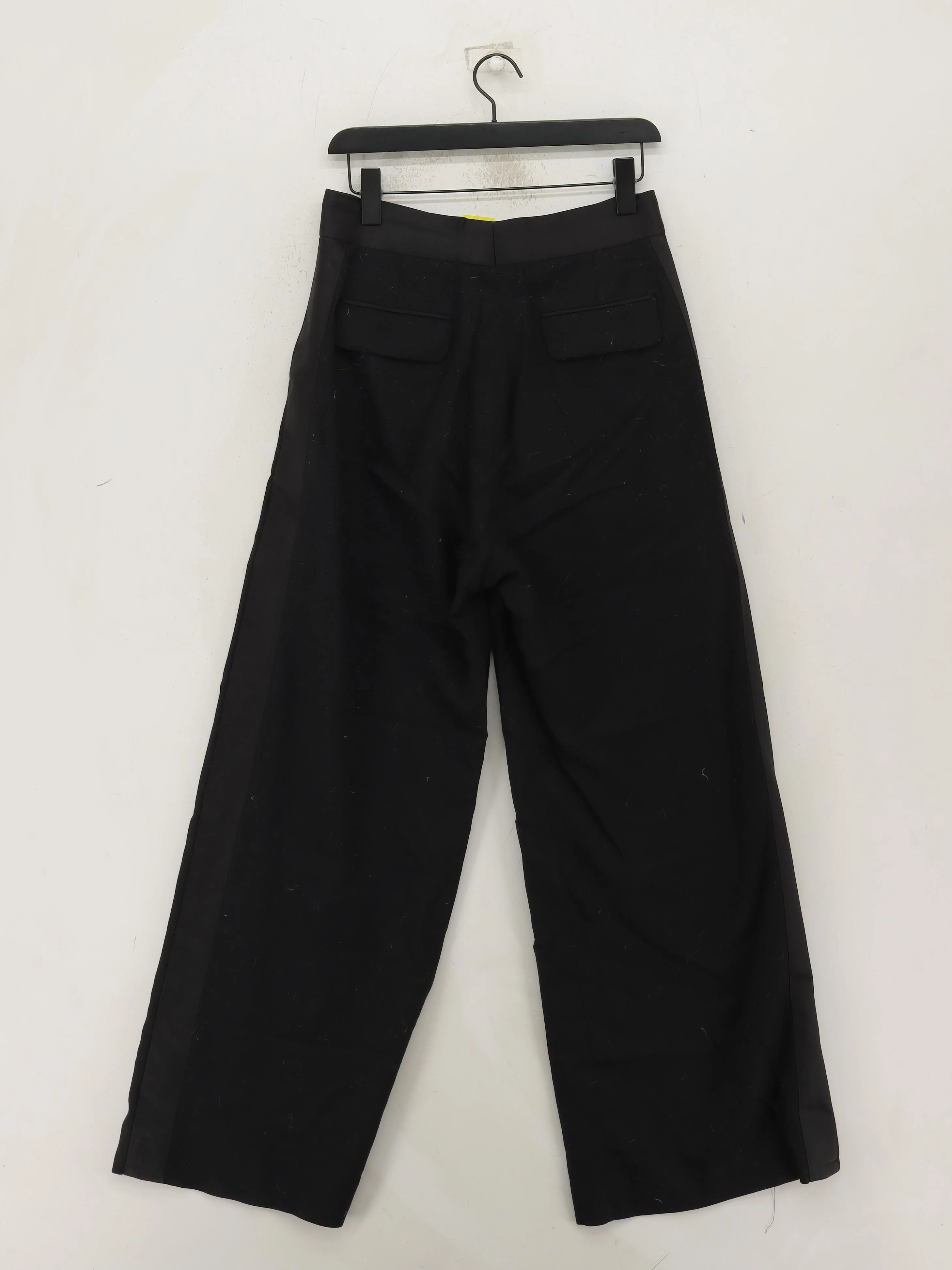 John Lewis Women's Trousers UK 10 Black Wool with Polyester, Elastane Chino - Image 2