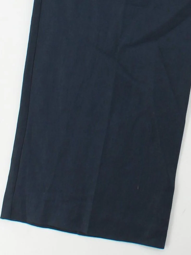 John Lewis Women's Trousers UK 14 Blue 100% Linen Wide-Leg Capri - Image 4