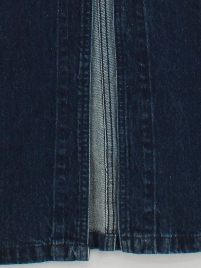 John Richmond Women's Midi Skirt UK 14 Blue 100% Cotton Midi Straight & Pencil - Image 4