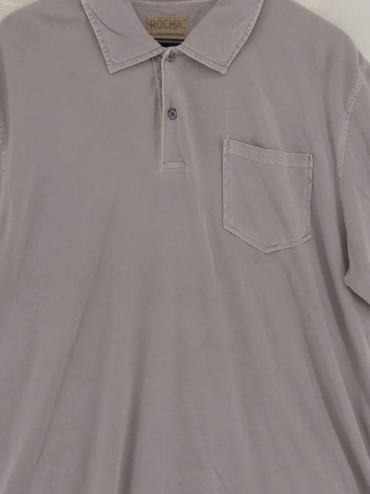 John Rocha Men's Polo XXL Grey 100% Cotton Basic - Image 3