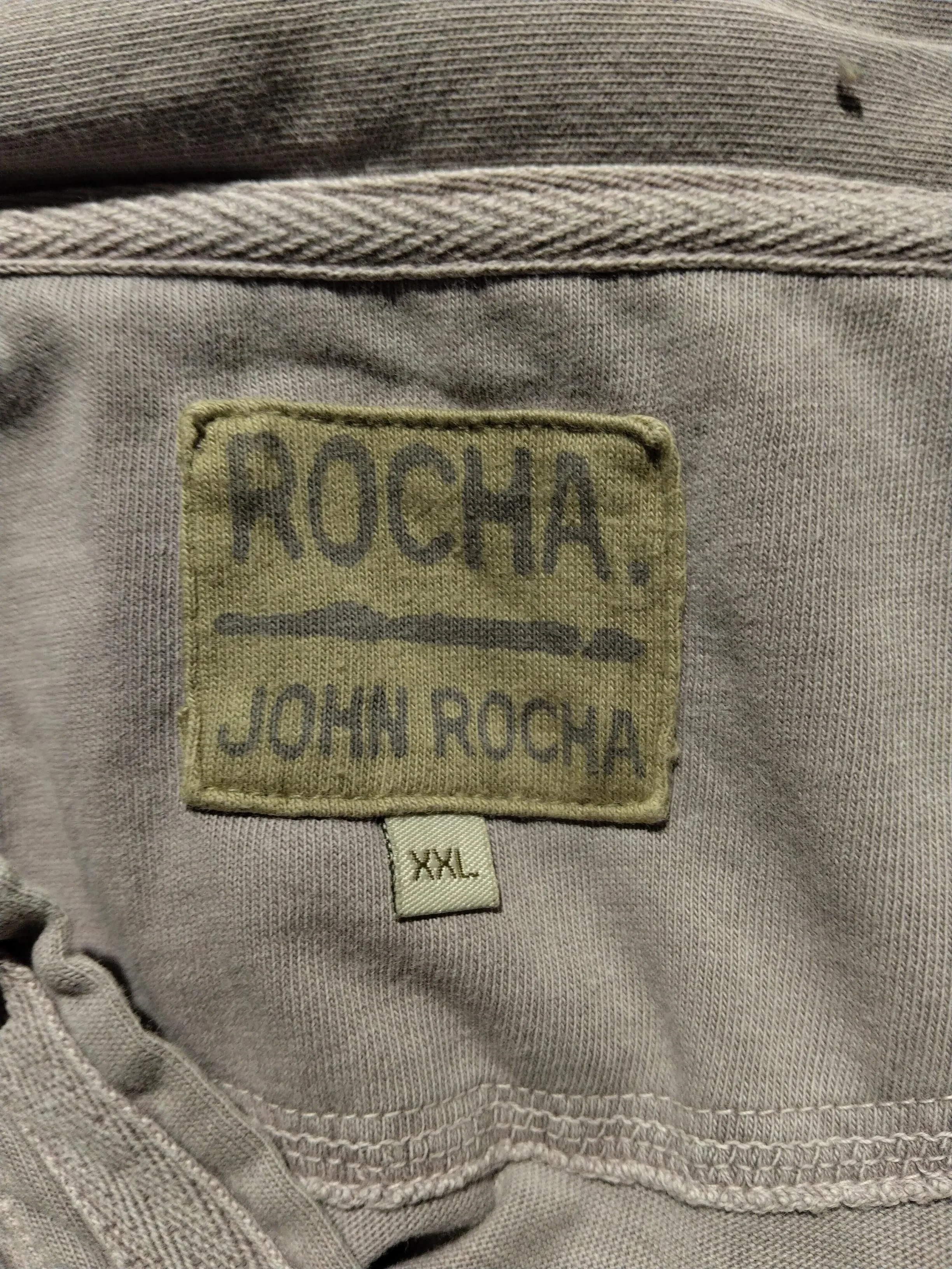 John Rocha Men's Polo XXL Grey 100% Cotton Basic - Image 7