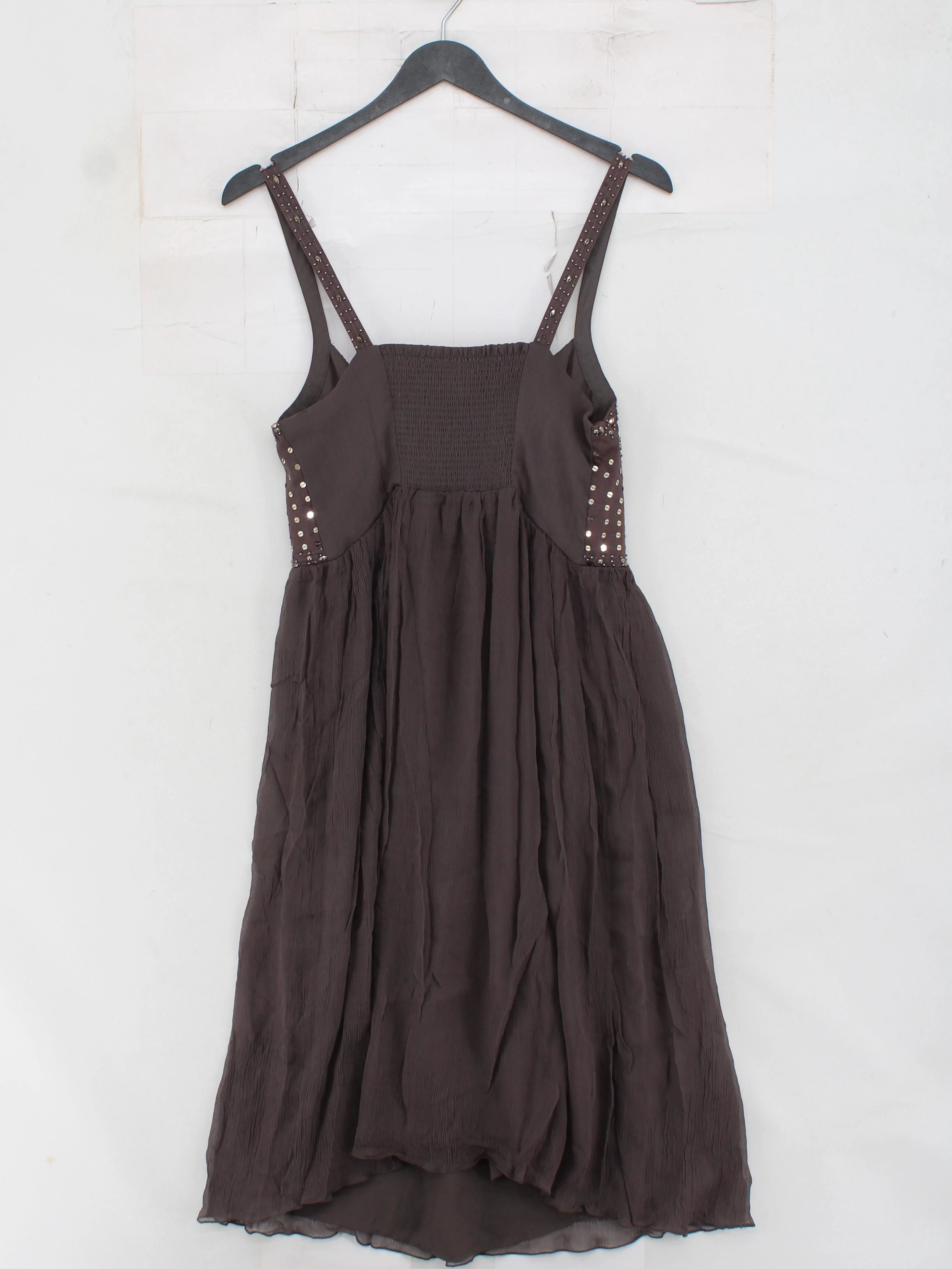 John Rocha Mini Dress UK12 in Brown - Image 2