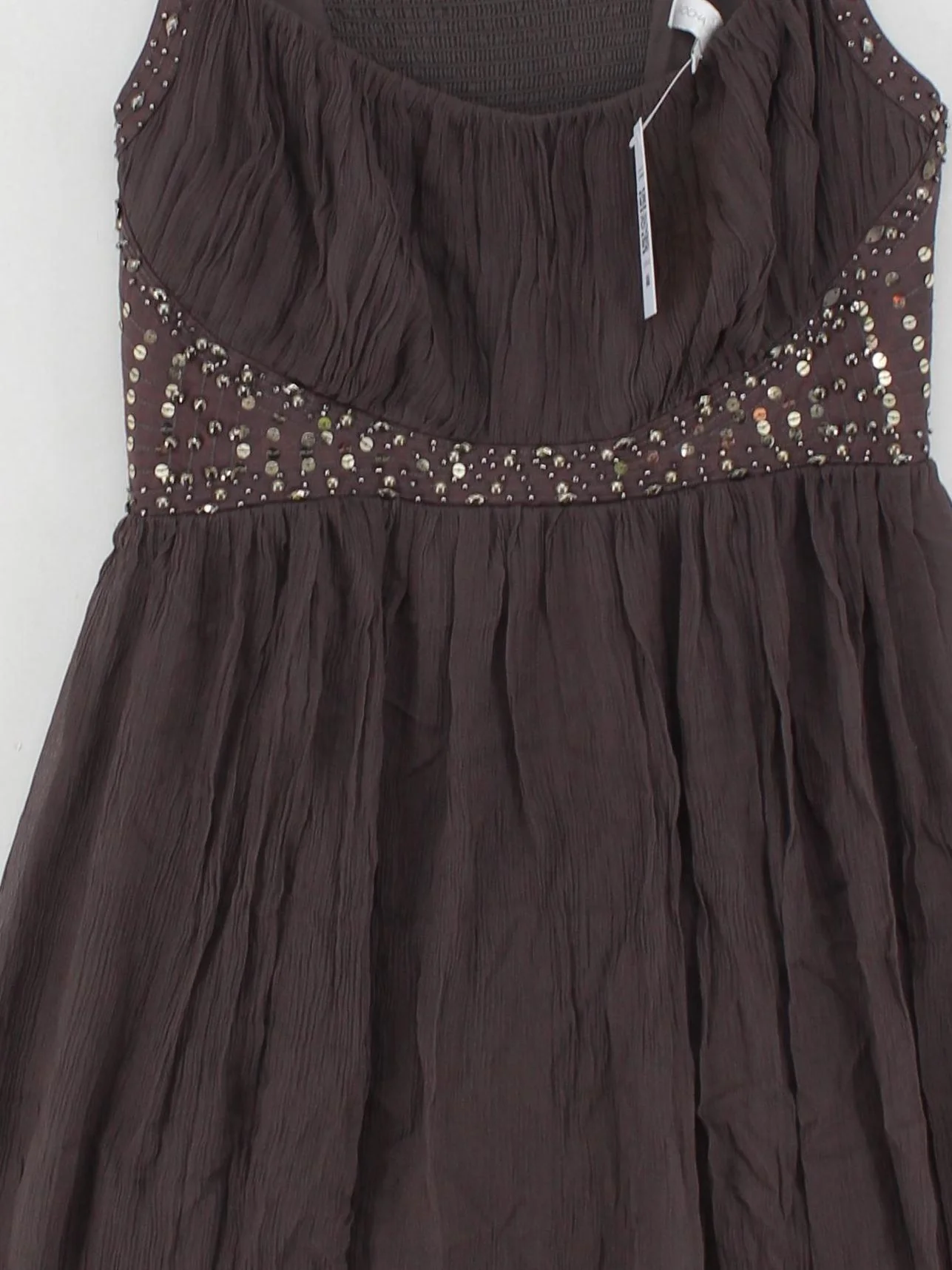 John Rocha Mini Dress UK12 in Brown - Image 3