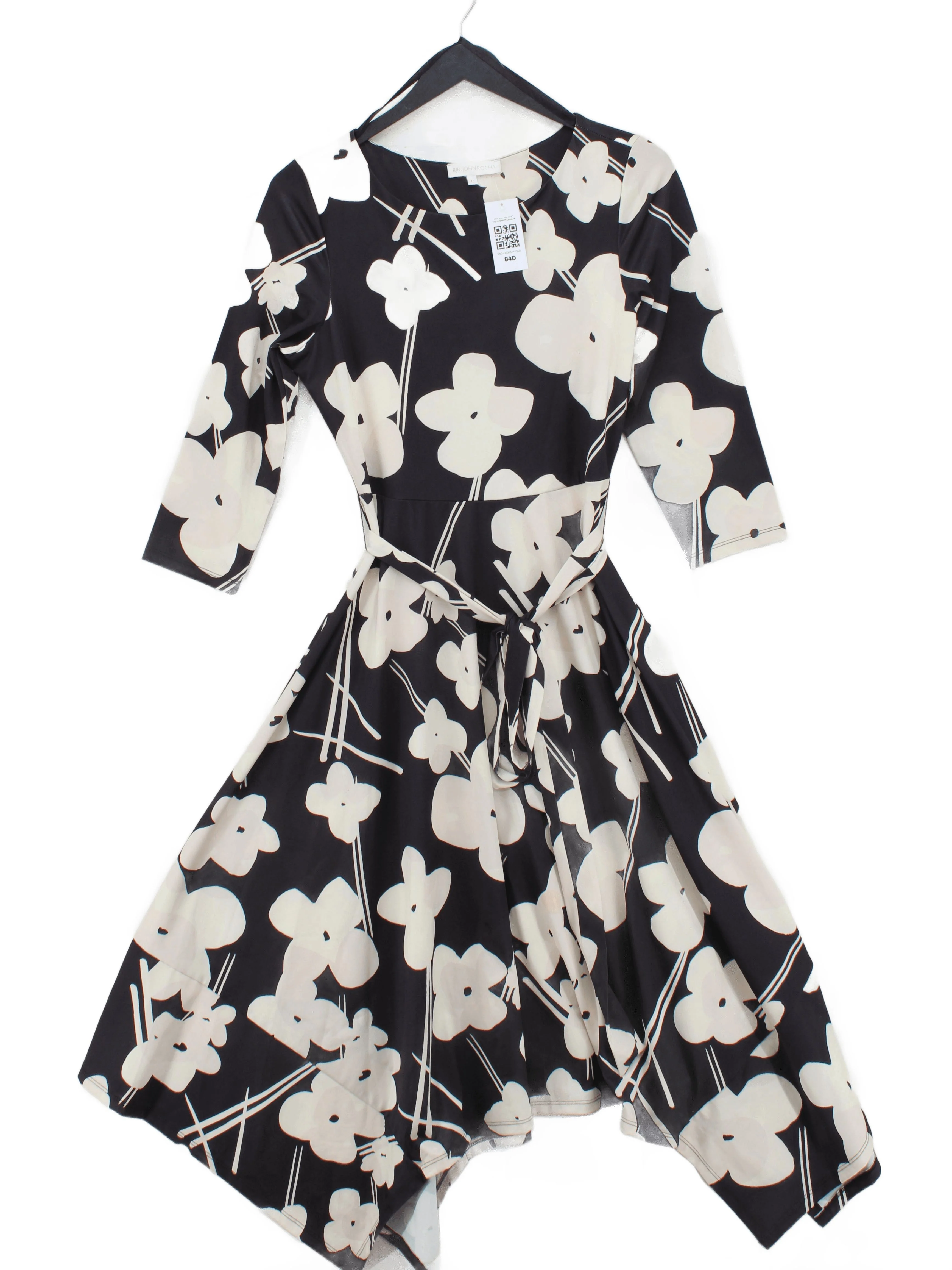 John Rocha Skater Midi Dress UK10 in Black