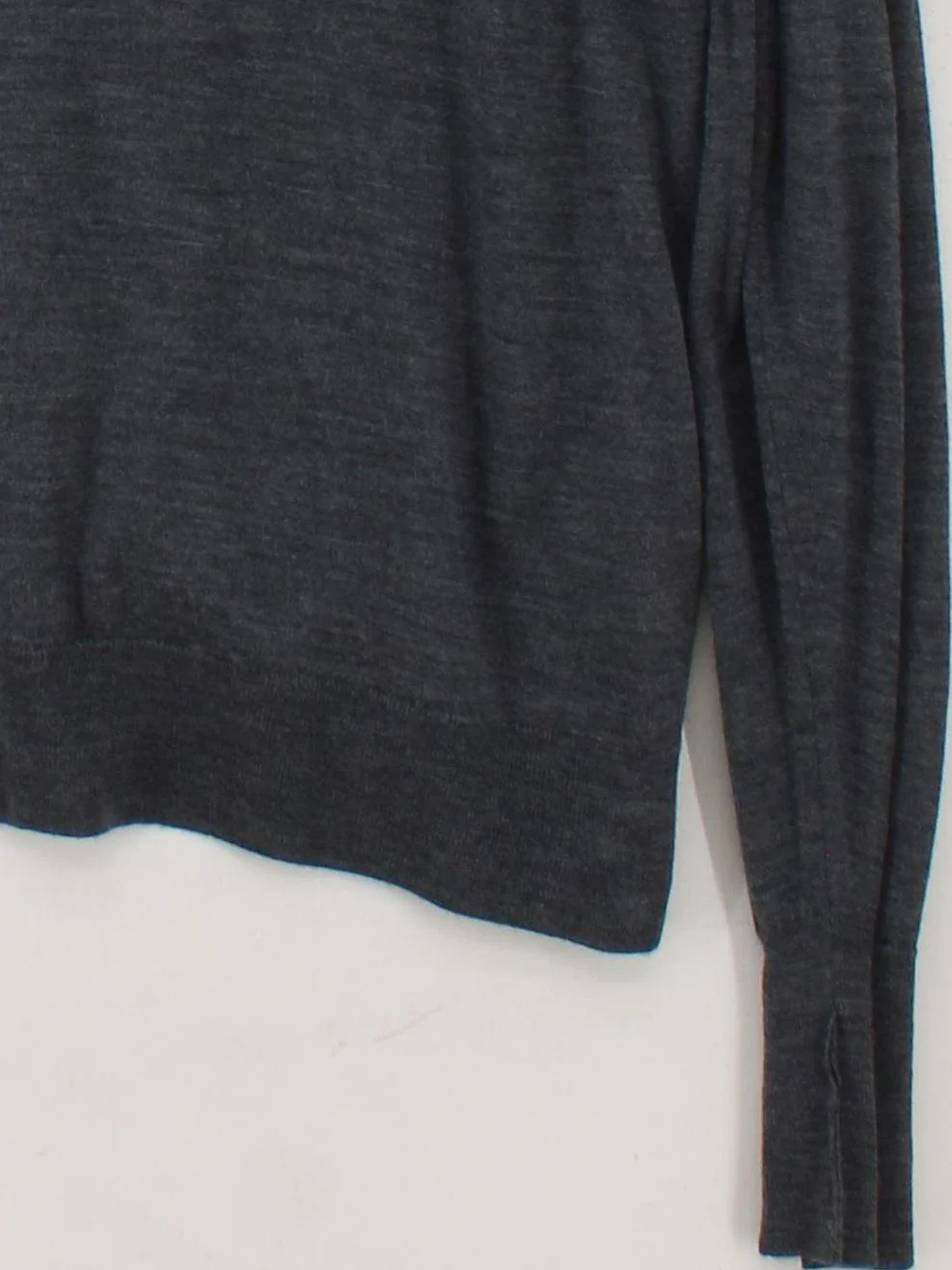 John Smedley Men's Jumper L Grey 100% Wool Roll Neck Pullover - Image 4