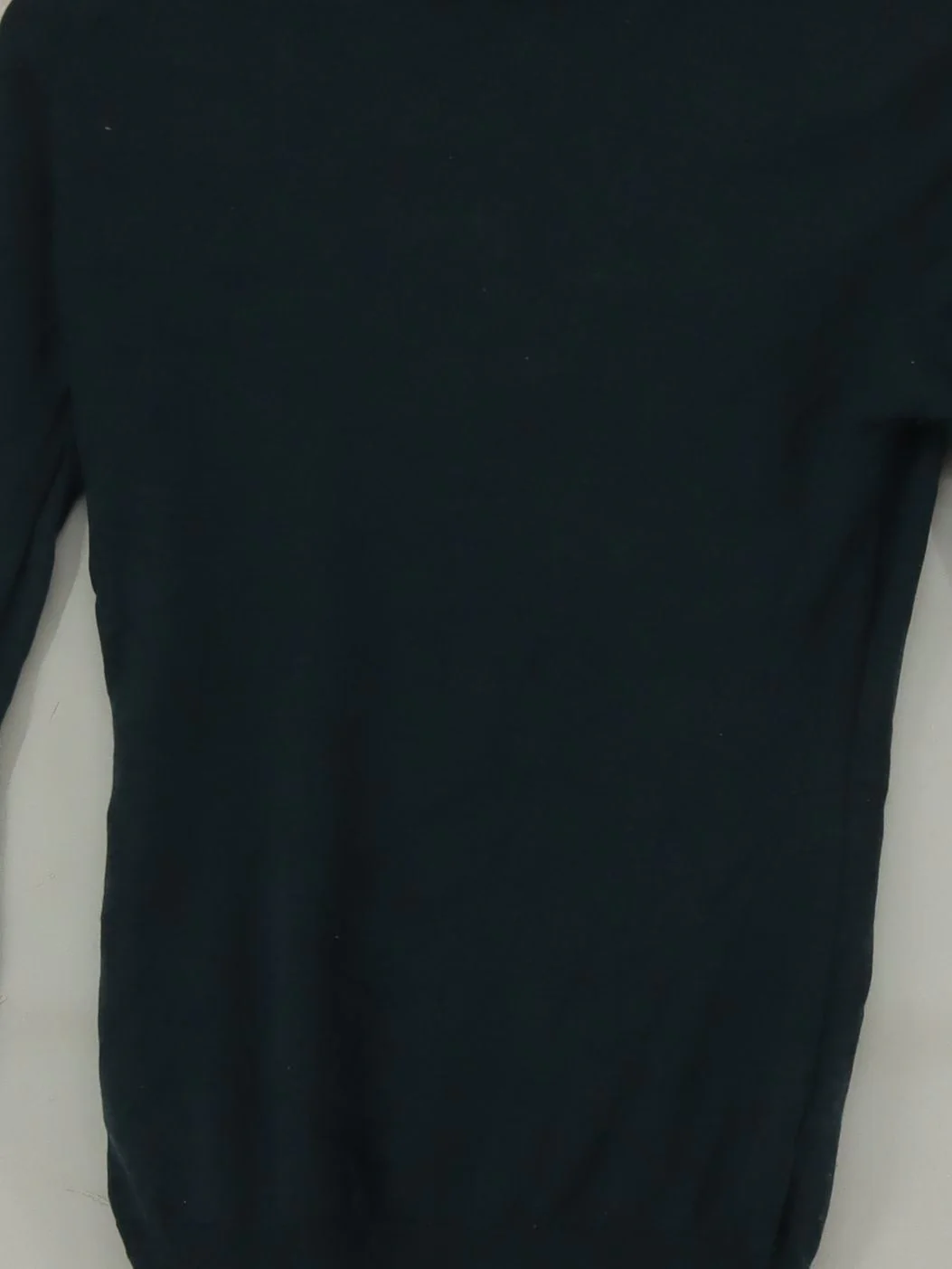 John Smedley Men's Jumper S Green 100% Wool Roll Neck Pullover - Image 3