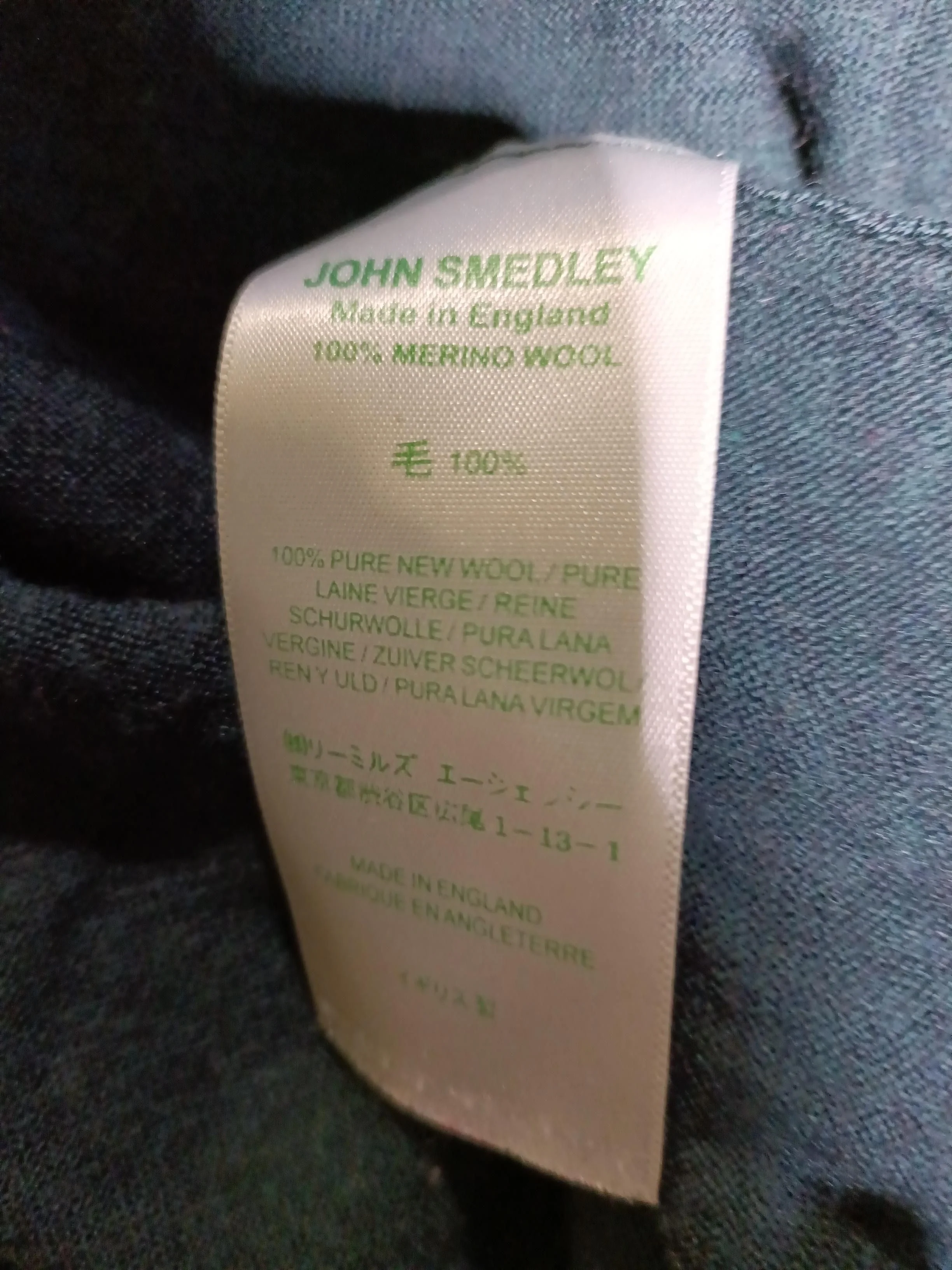 John Smedley Men's Jumper S Green 100% Wool Roll Neck Pullover - Image 7