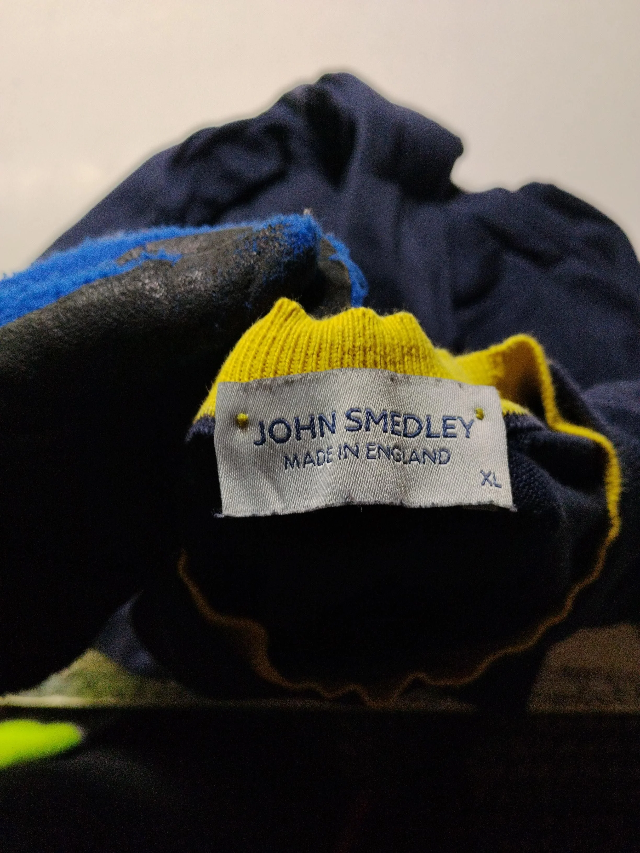 John Smedley Men's Jumper XL Blue 100% Cotton Crew Neck Pullover - Image 6