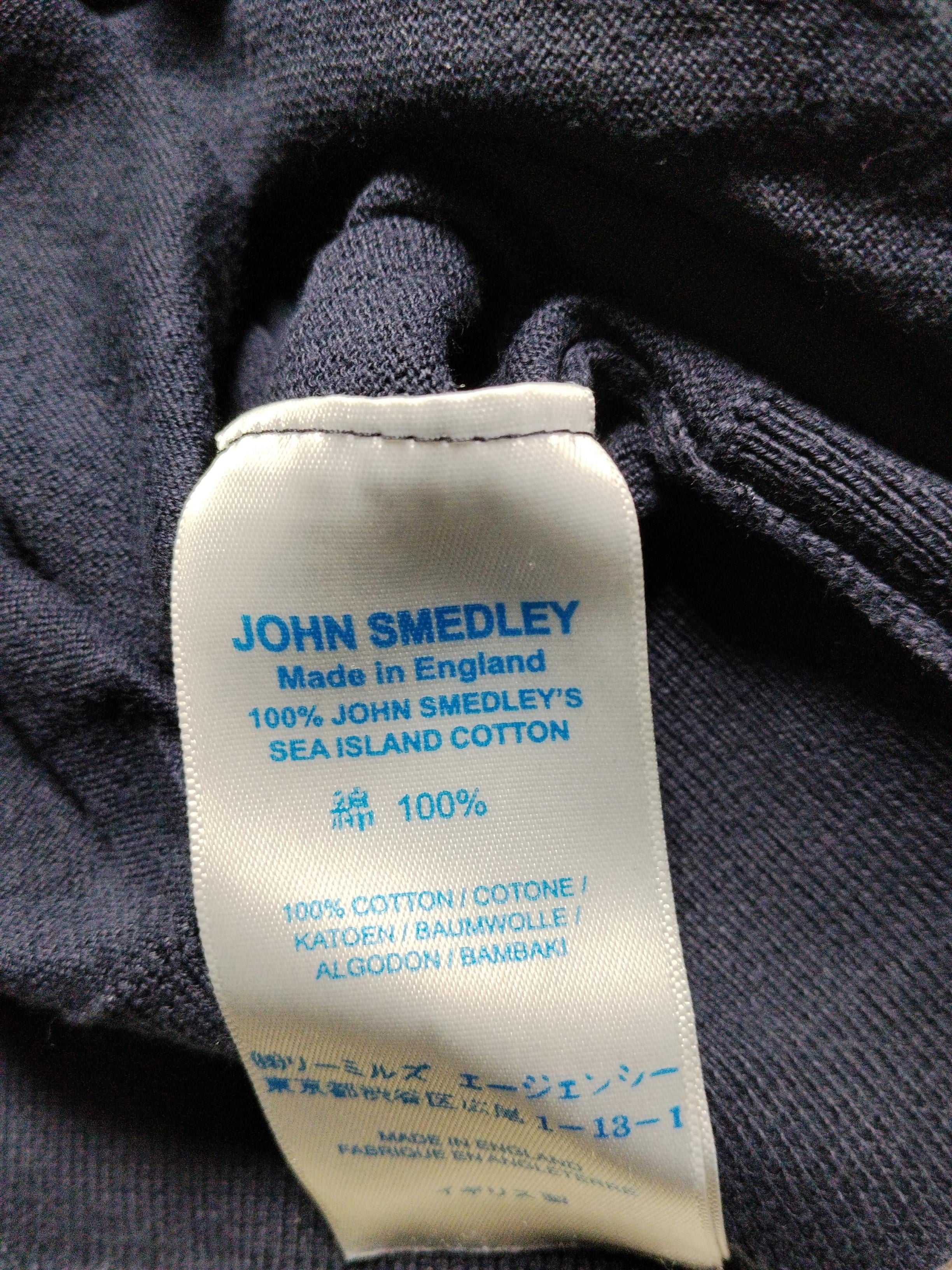 John Smedley Men's Jumper XL Blue 100% Cotton Crew Neck Pullover - Image 7