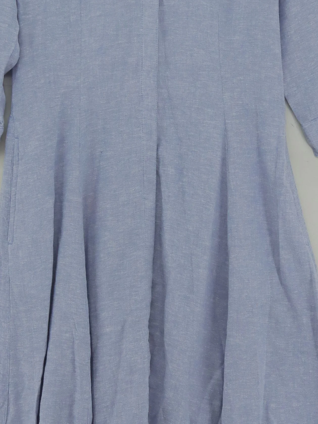 Joie Shirt Midi Dress S in Blue - Image 3