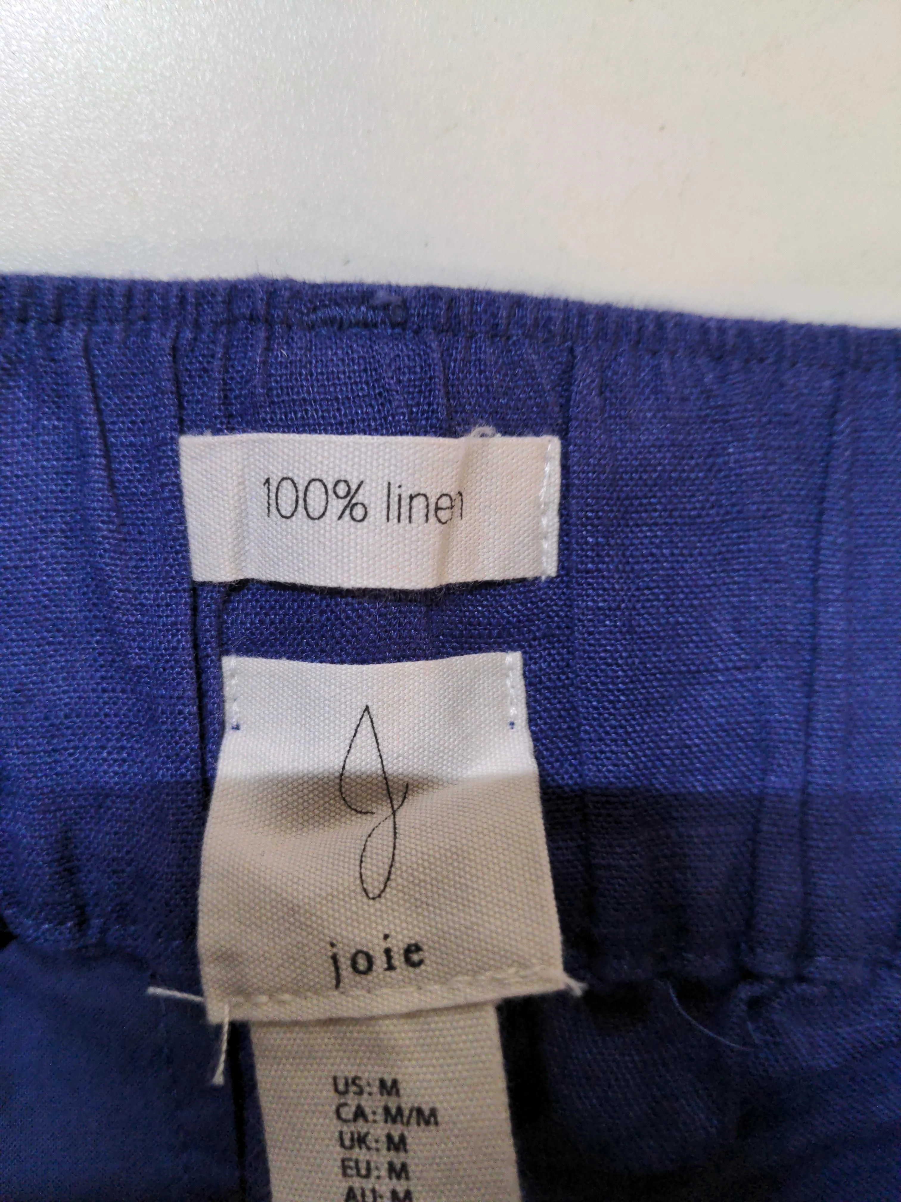 Joie Women's Shorts M Blue 100% Linen Paperbag - Image 6