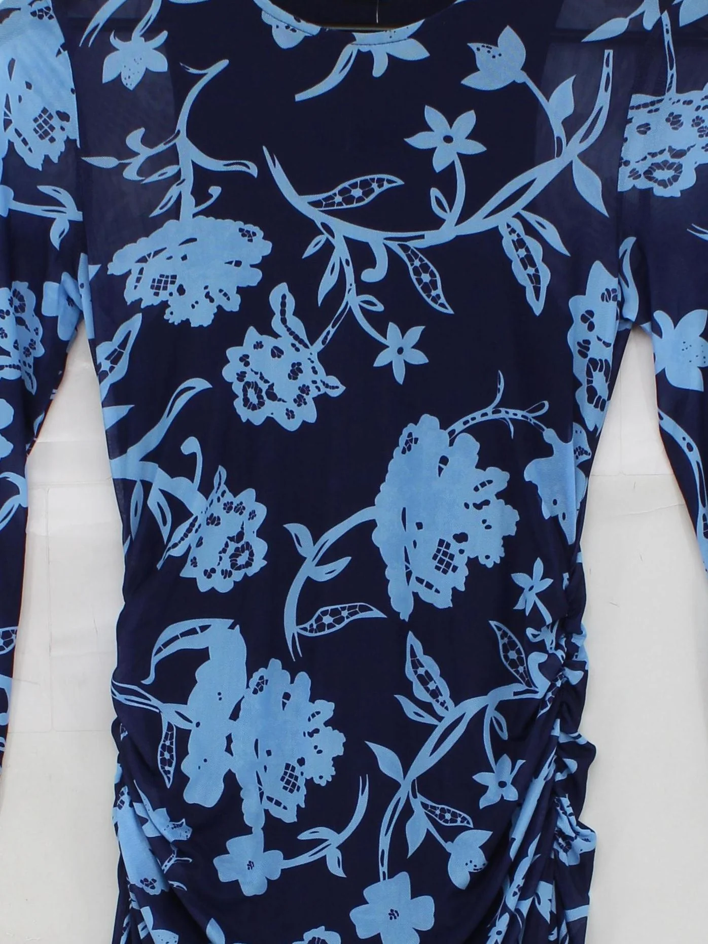 Jolie Moi Bodycon Midi Dress UK10 in Blue - Image 3