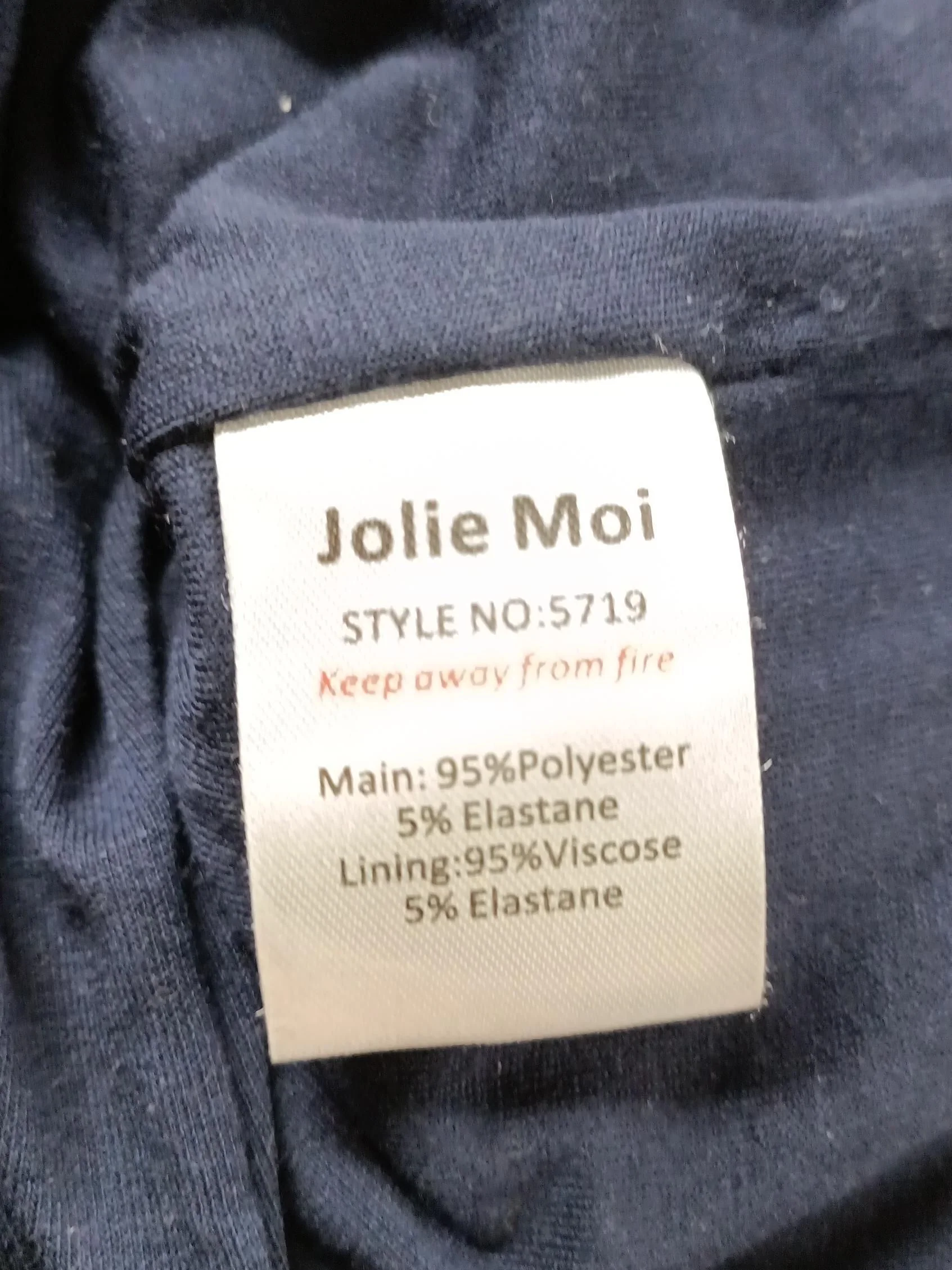 Jolie Moi Bodycon Midi Dress UK10 in Blue - Image 6