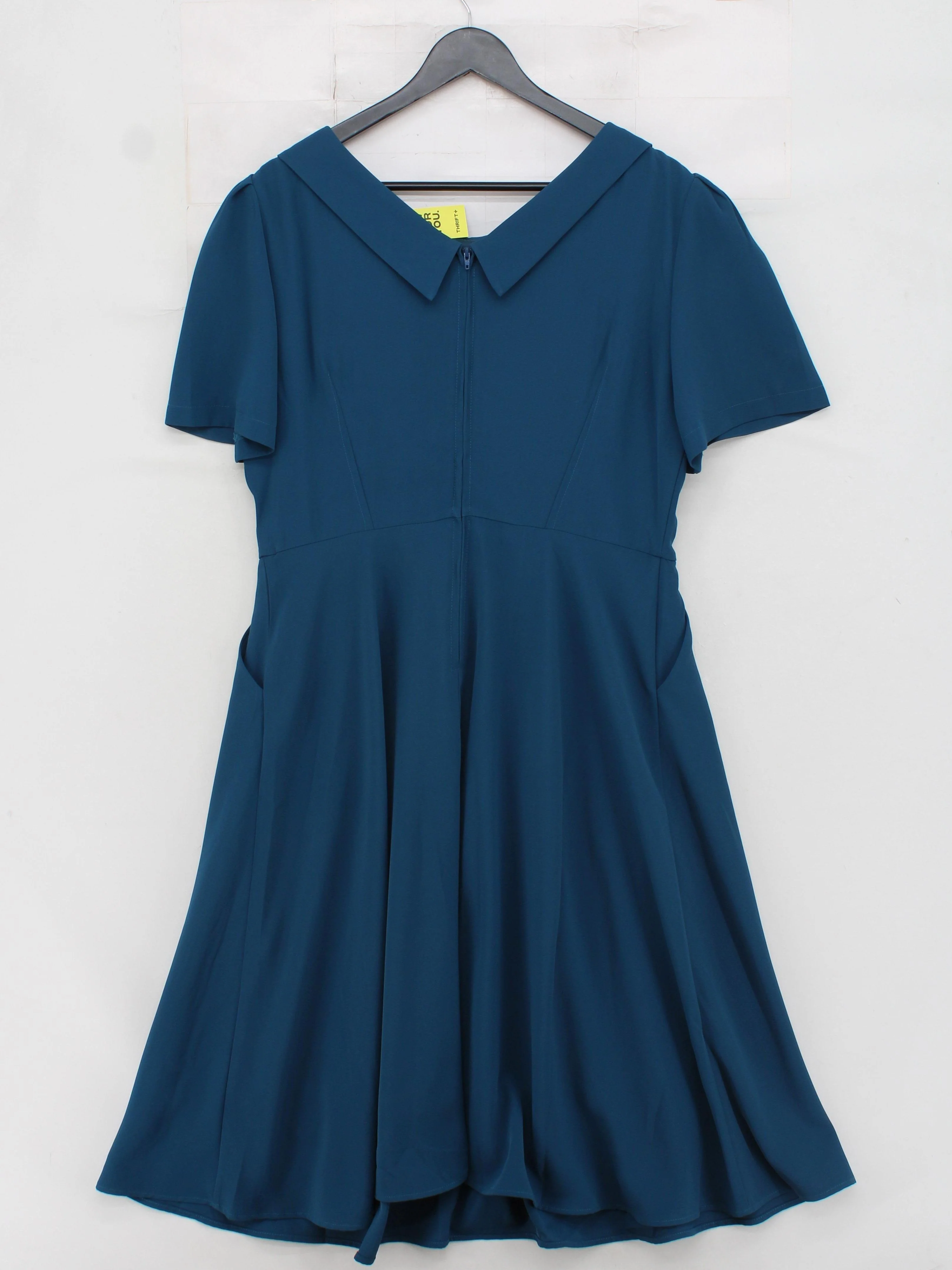 Jolie Moi Shirt Midi Dress UK16 in Blue - Image 2