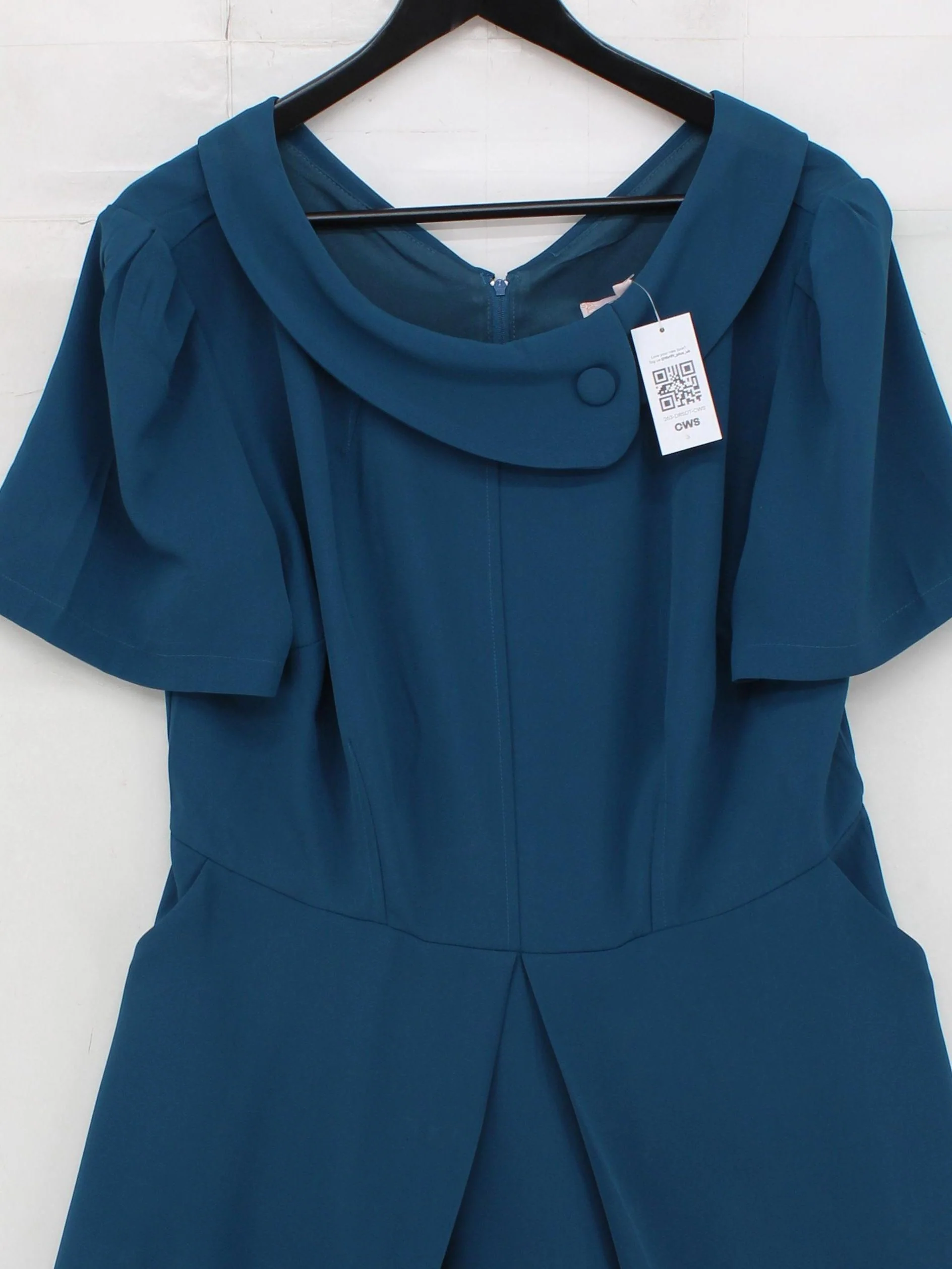 Jolie Moi Shirt Midi Dress UK16 in Blue - Image 3