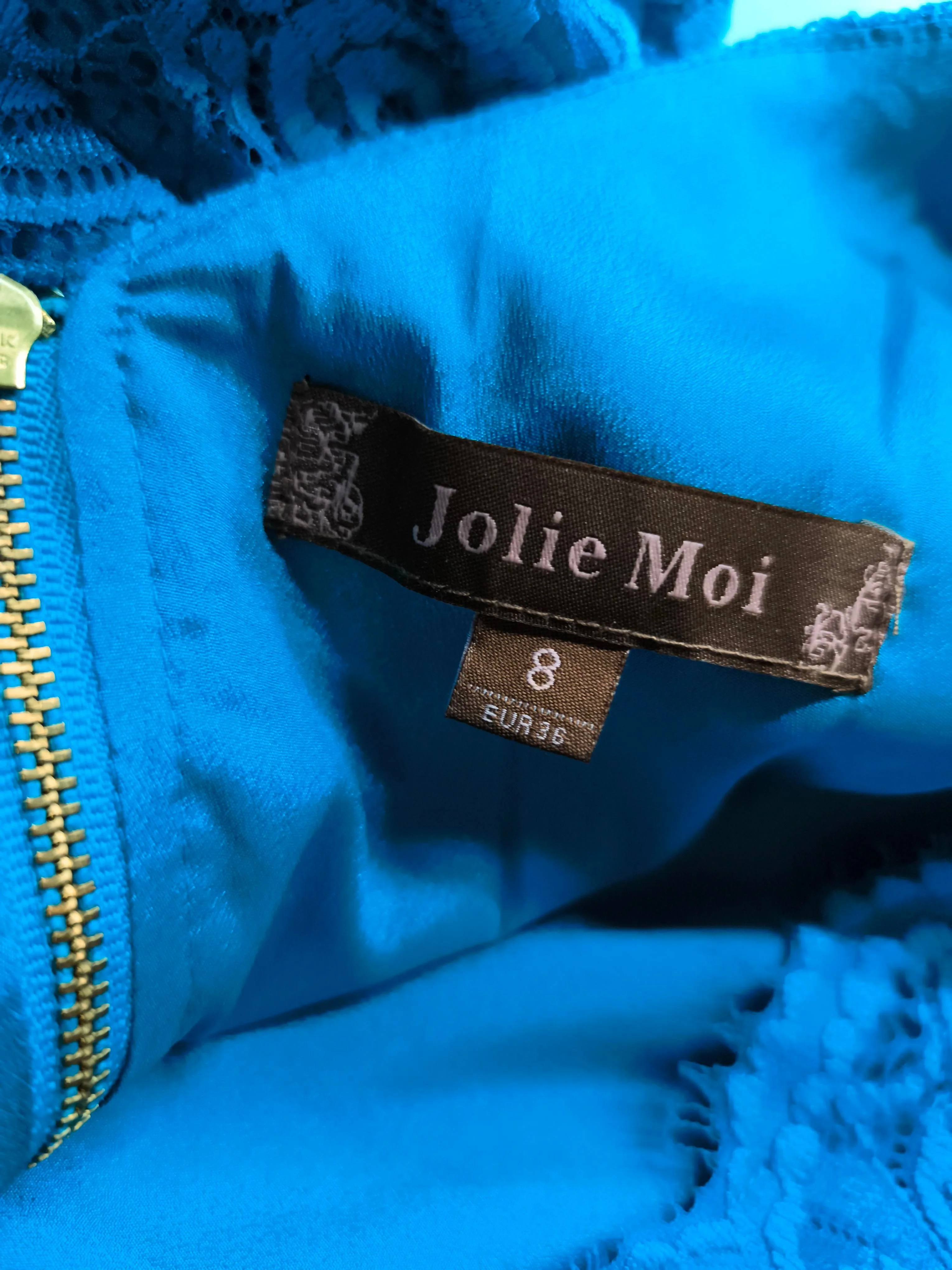 Jolie Moi Skater Mini Dress UK8 in Blue - Image 5