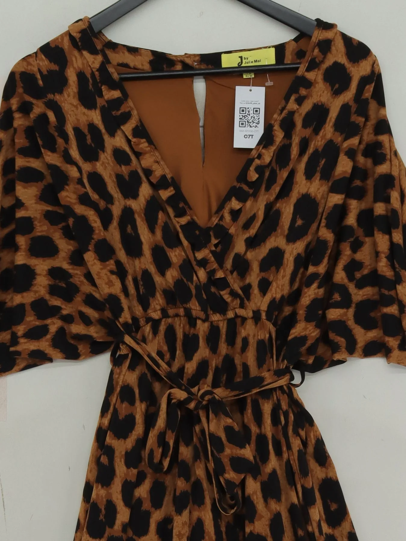 Jolie Moi Women's Jumpsuit UK 10 Brown Polyester with Elastane, Viscose Jumpsuit - Image 3