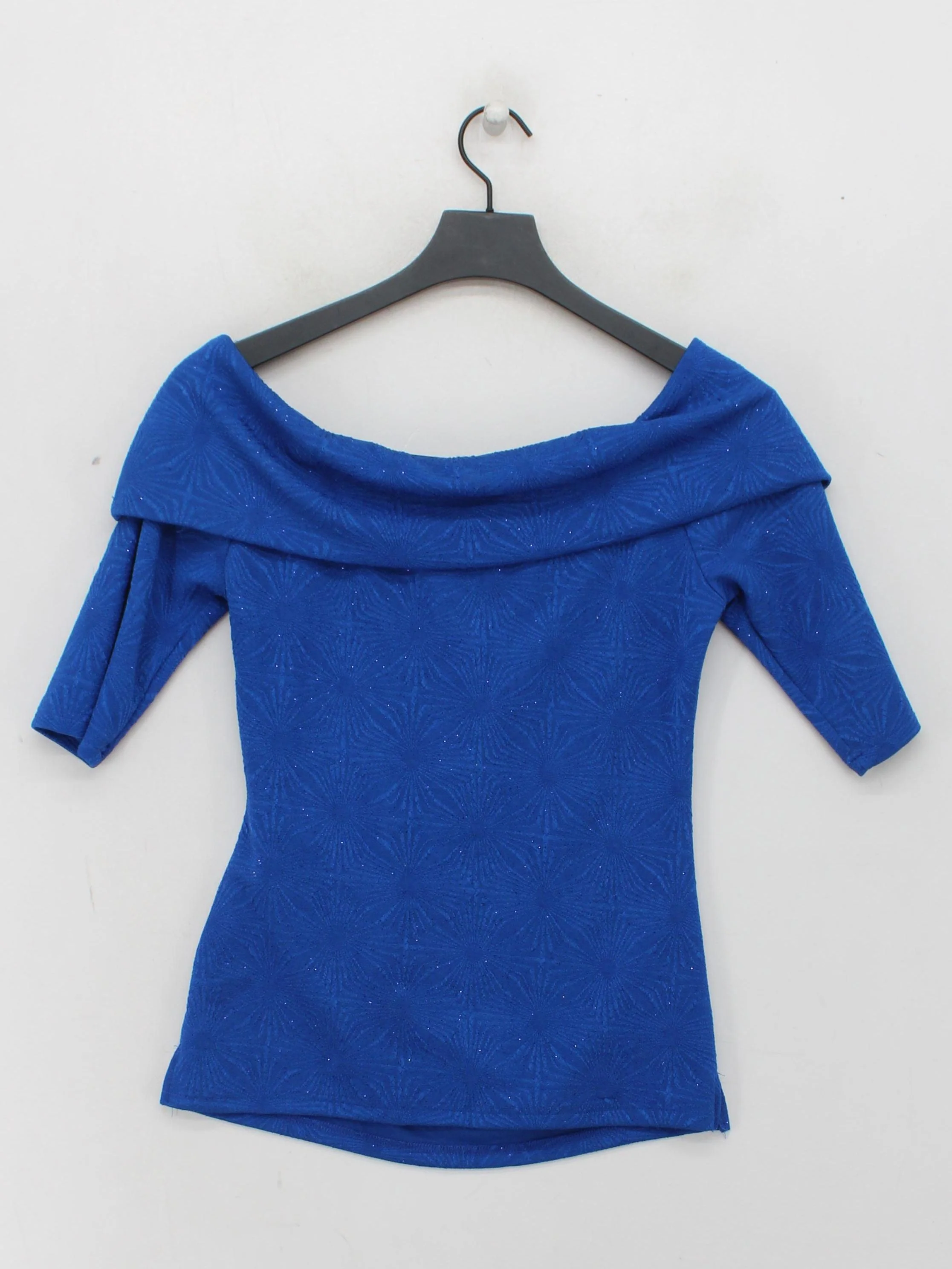 Jolie Moi Women's Top UK 10 Blue Polyester with Spandex Basic - Image 2