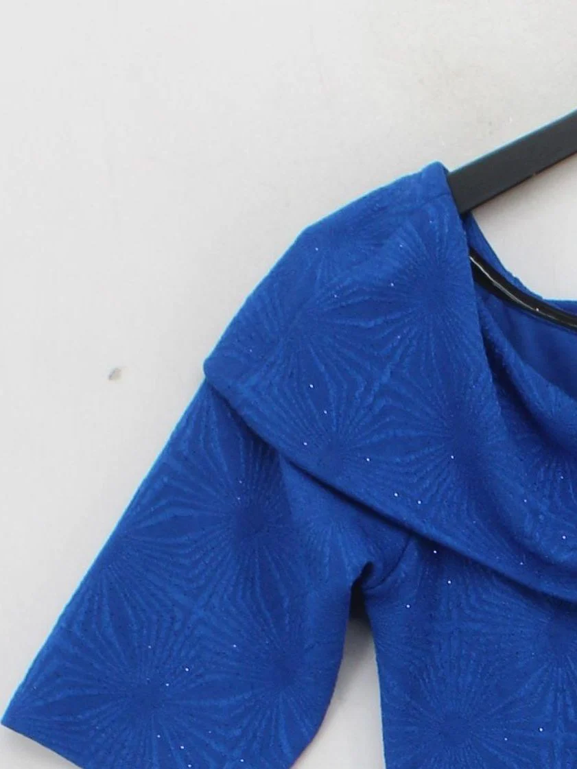 Jolie Moi Women's Top UK 10 Blue Polyester with Spandex Basic - Image 4