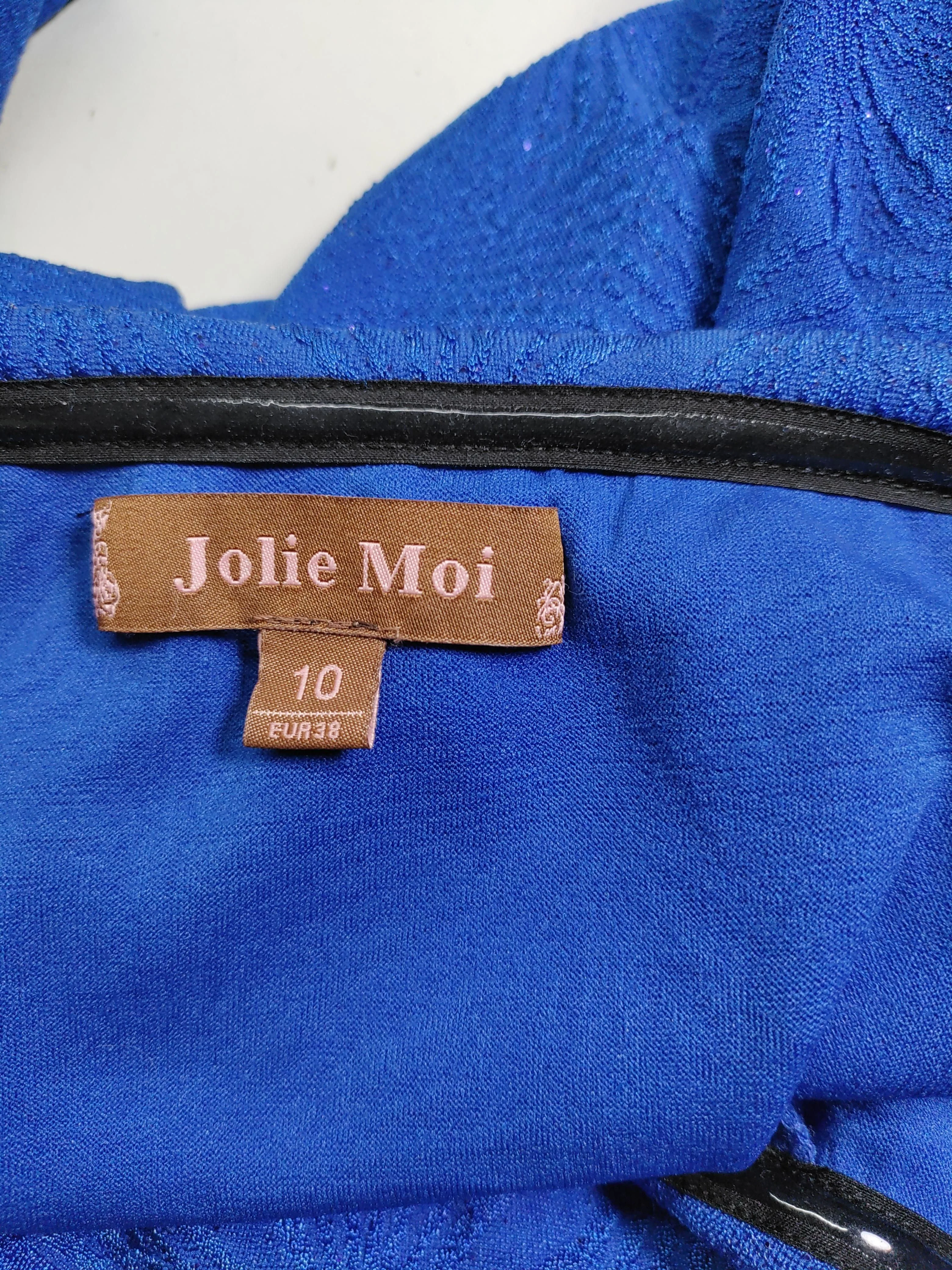 Jolie Moi Women's Top UK 10 Blue Polyester with Spandex Basic - Image 5
