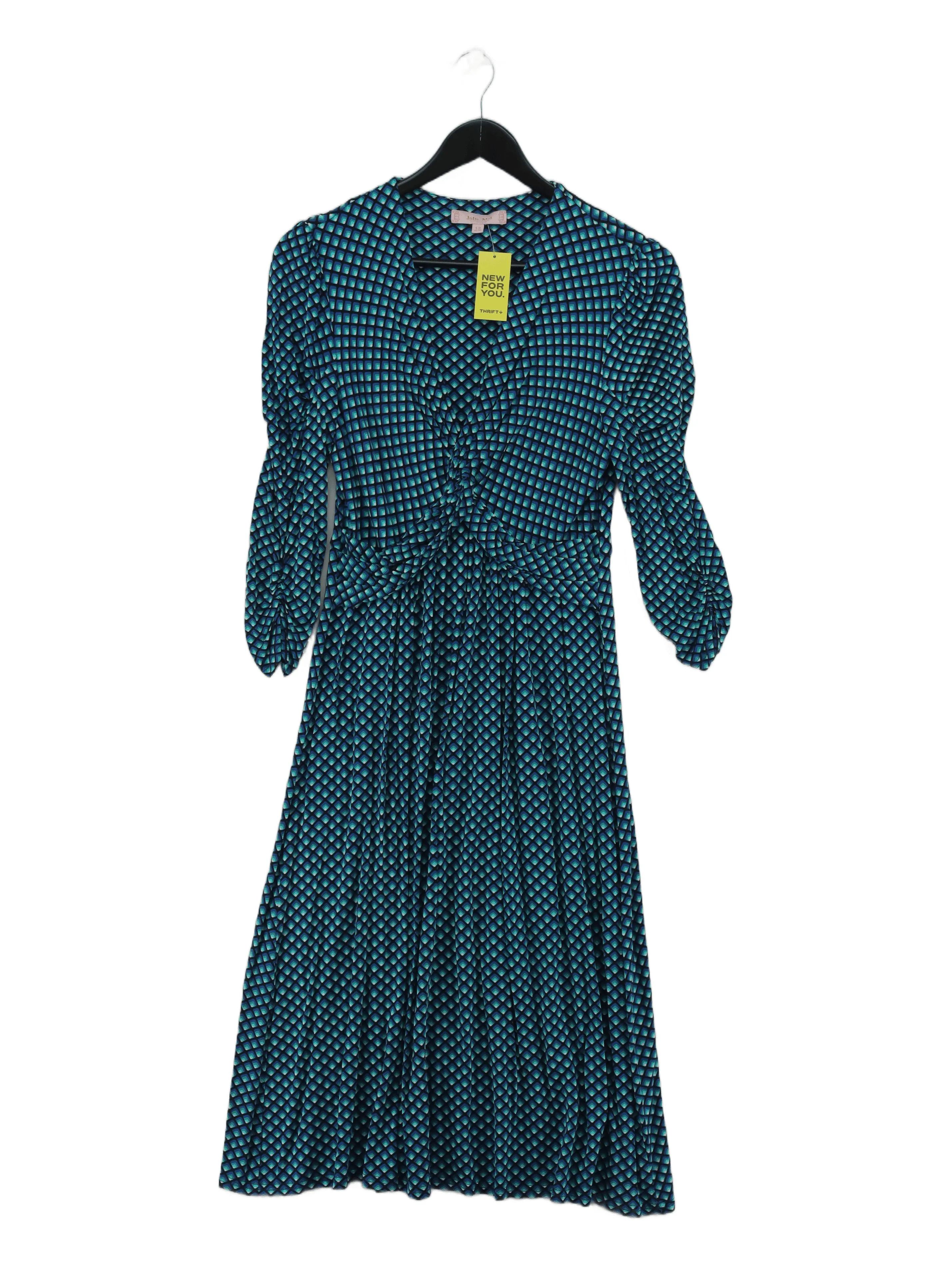 Jolie Moi Wrap Midi Dress UK12 in Blue