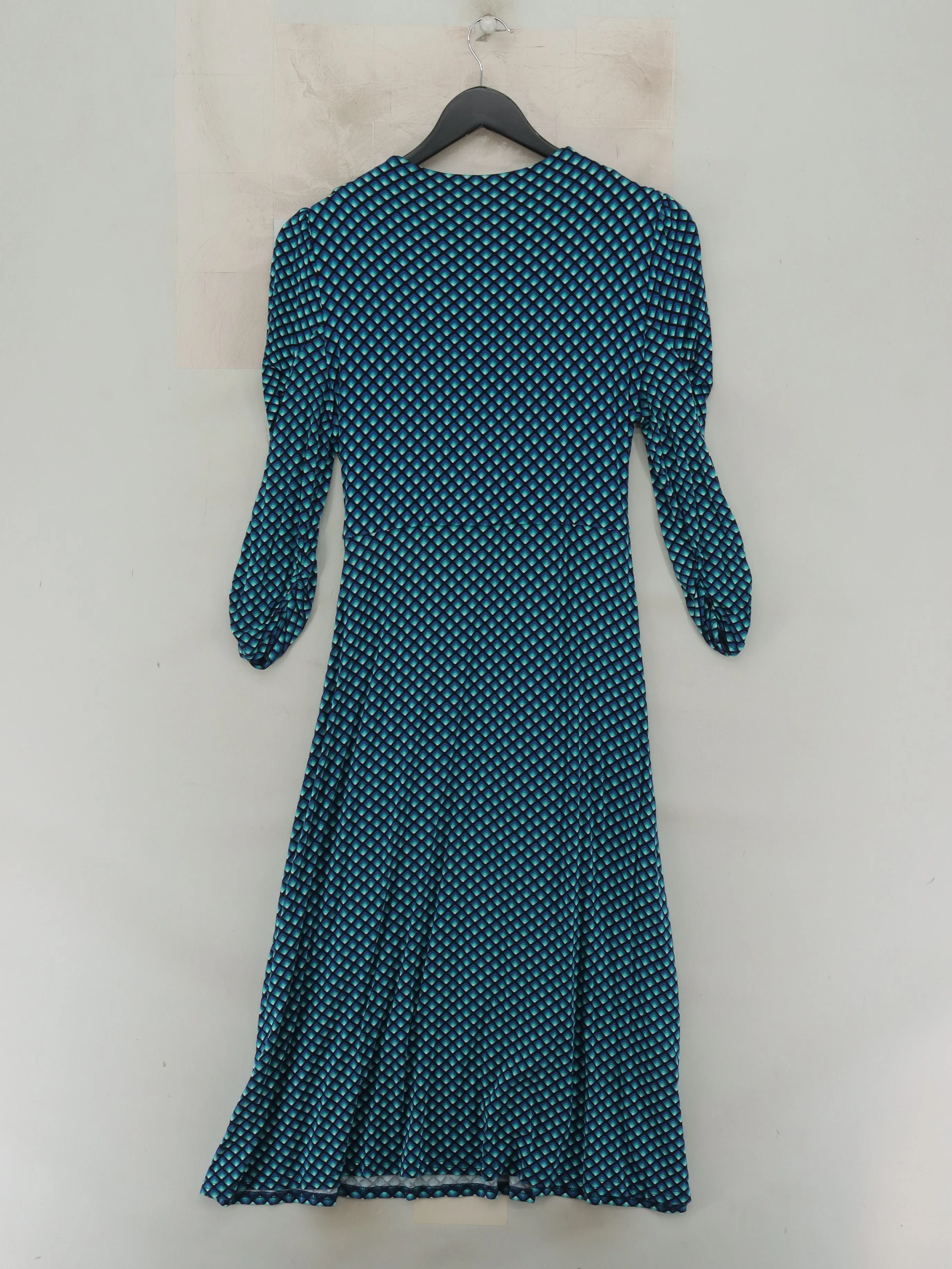 Jolie Moi Wrap Midi Dress UK12 in Blue - Image 2