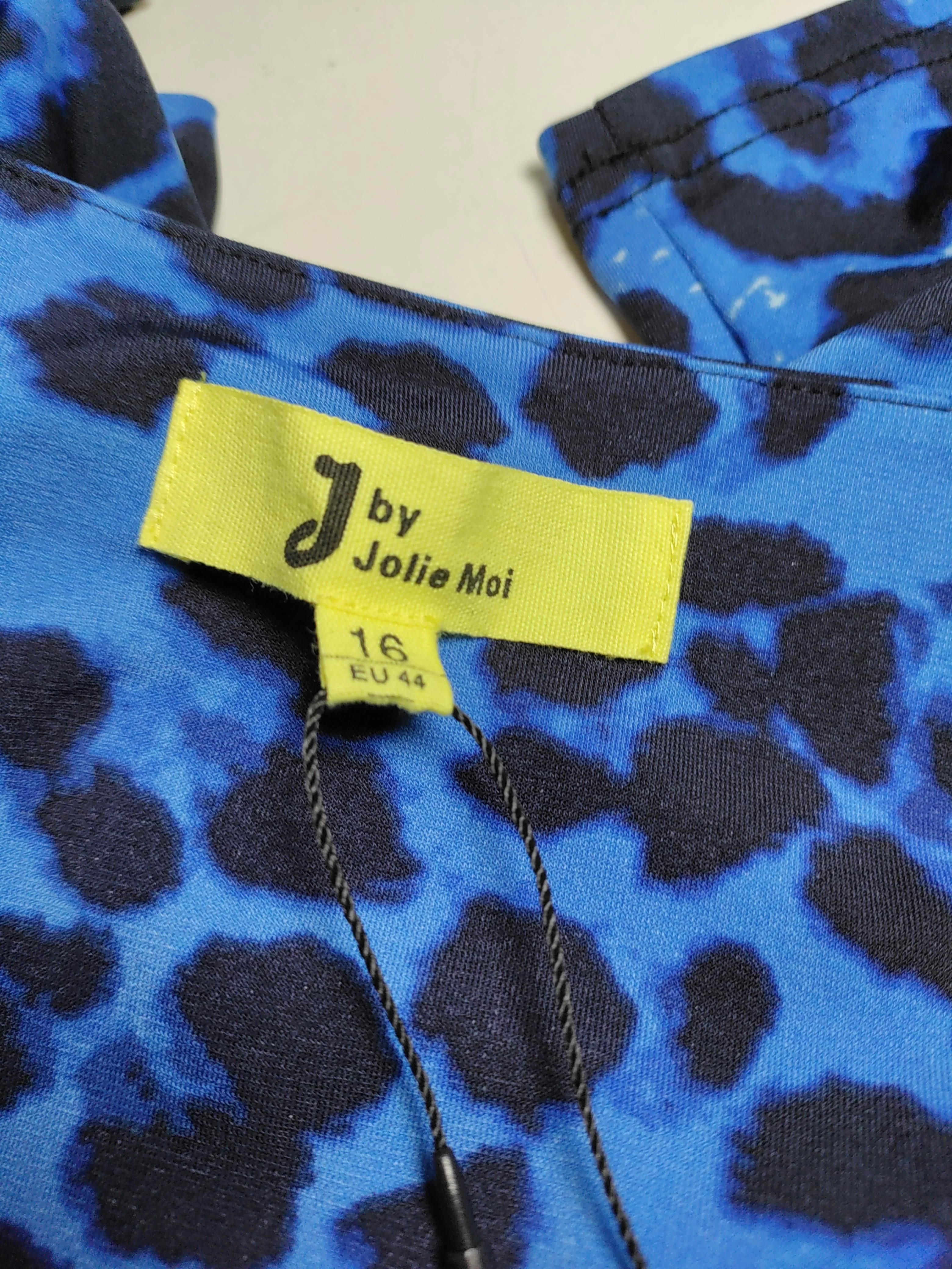 Jolie Moi Wrap Midi Dress UK16 in Blue - Image 5