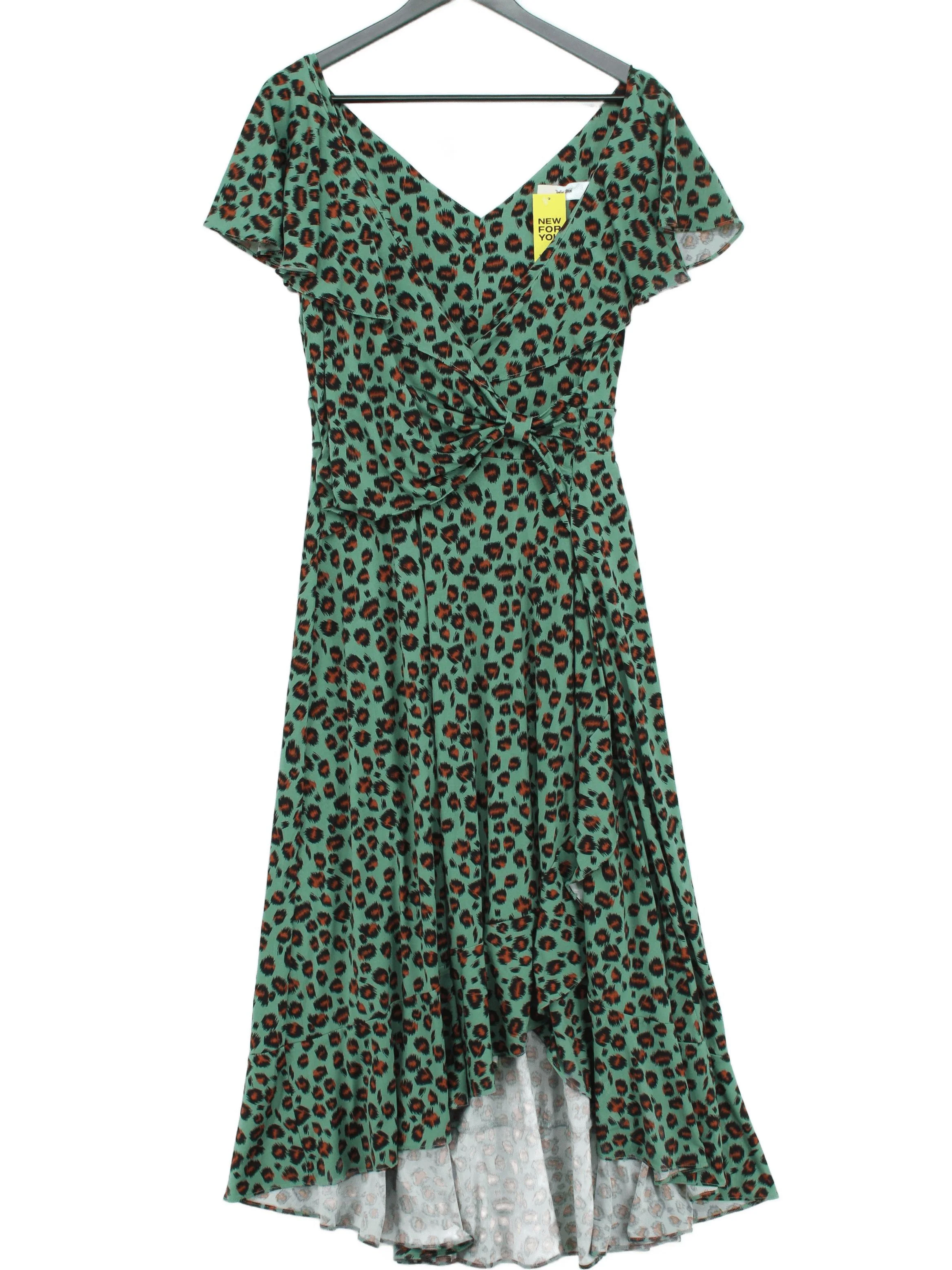 Jolie Moi Wrap Midi Dress UK16 in Green