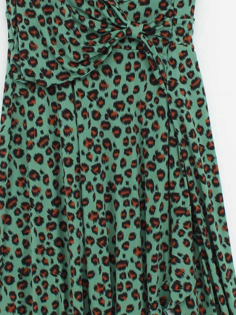 Jolie Moi Wrap Midi Dress UK16 in Green - Image 3