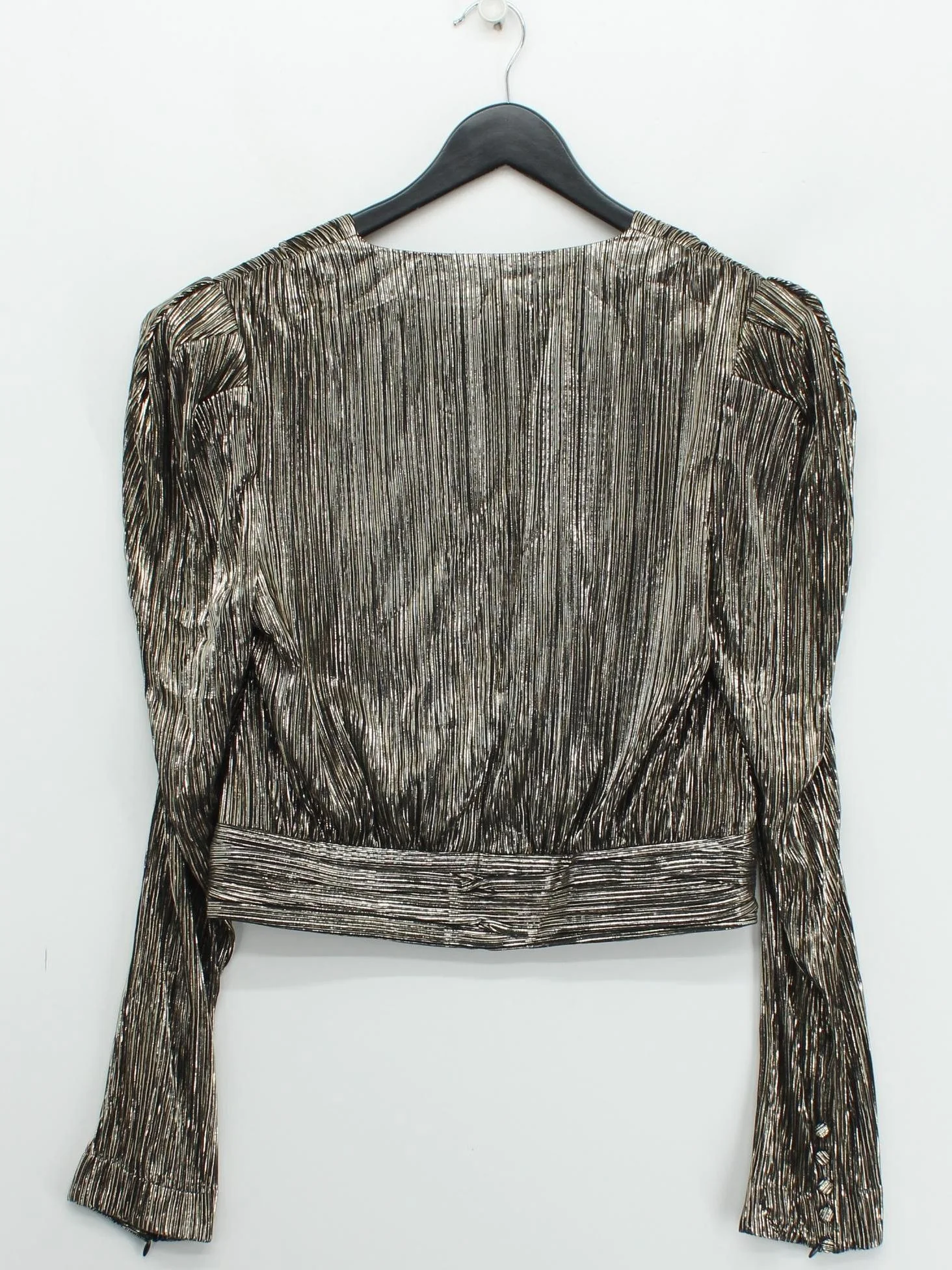 Jonathan Simkhai Women's Top M Gold 100% Other Cropped - Image 2
